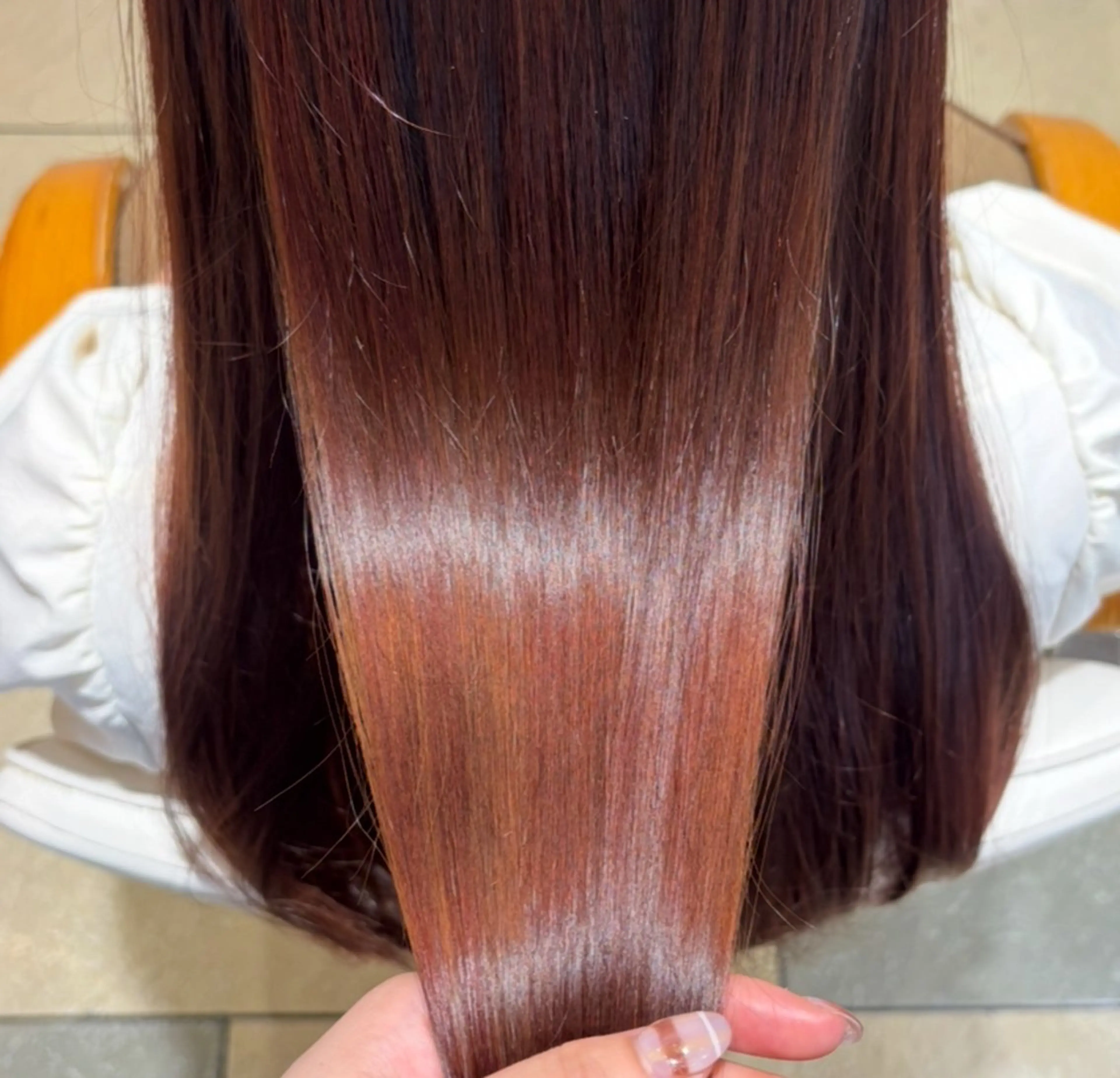 ロング カラー 透明感カラー/ くびれヘア/ユウユのヘアスタイル