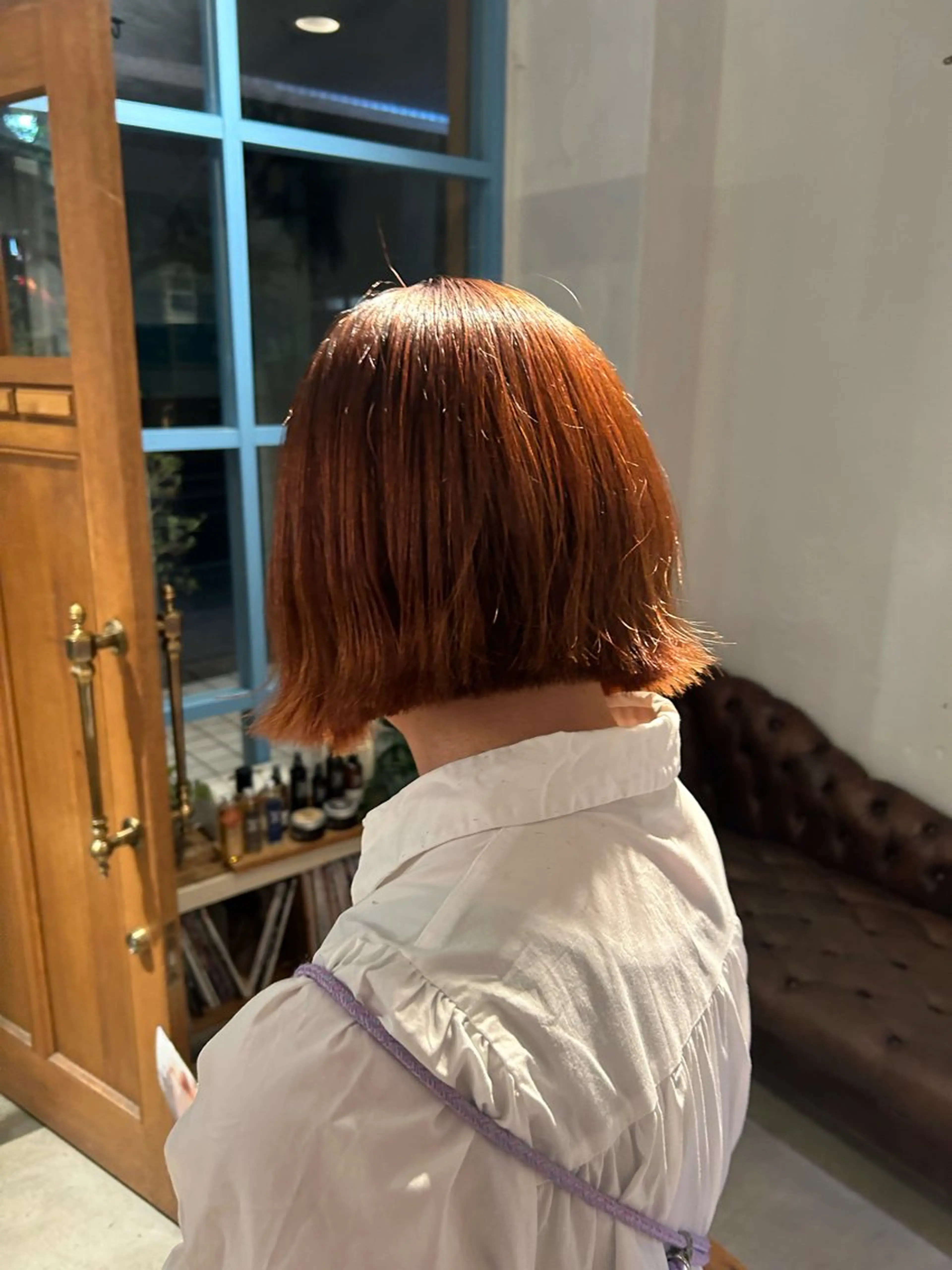 ショート カラー オレンジ ボブ Lilly所属・成田 智彩のヘアスタイル