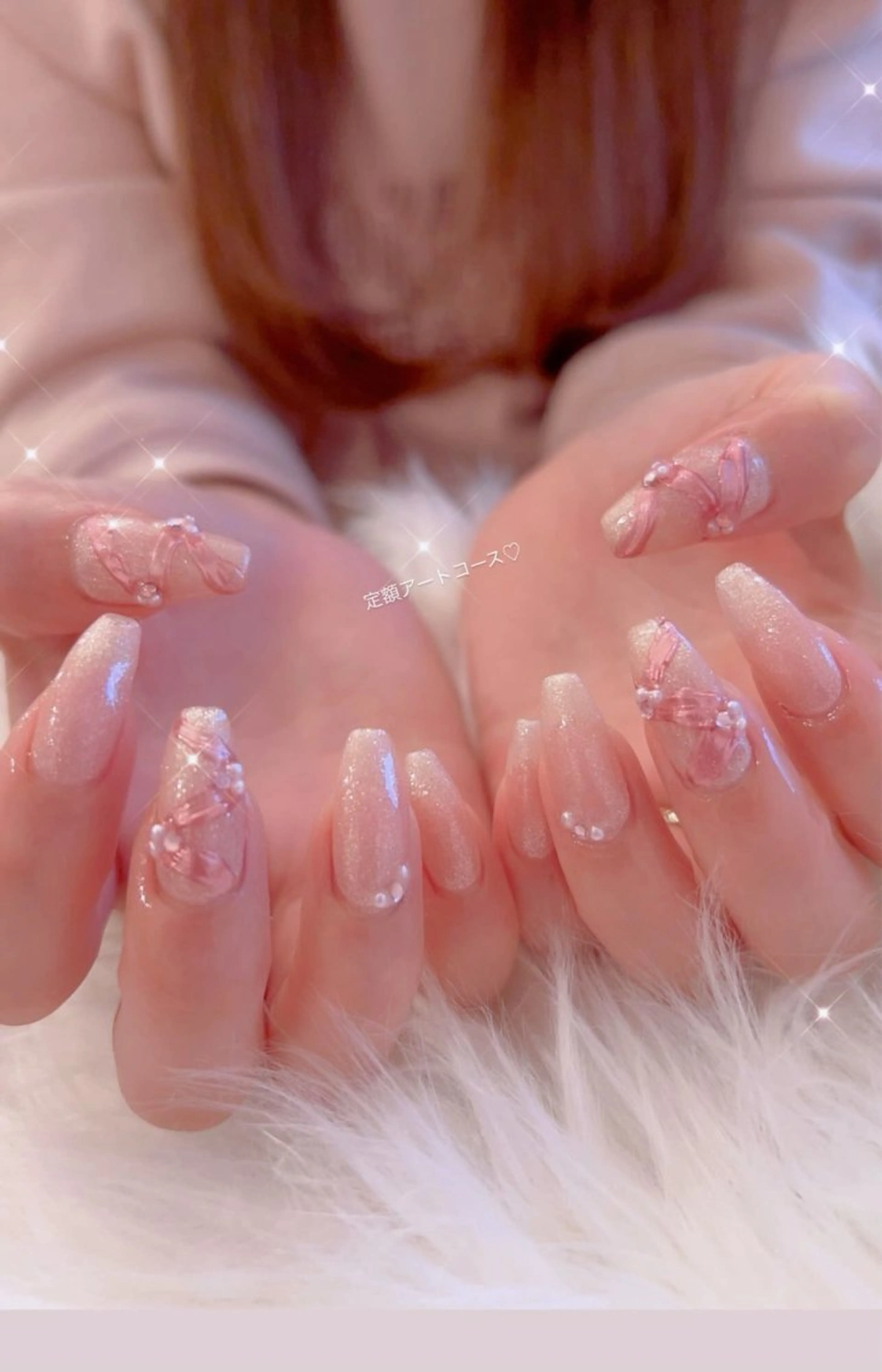 ネイル アートネイル 持ち込み バレンタイン アイラブミーネイル MAMI指名のネイルデザイン