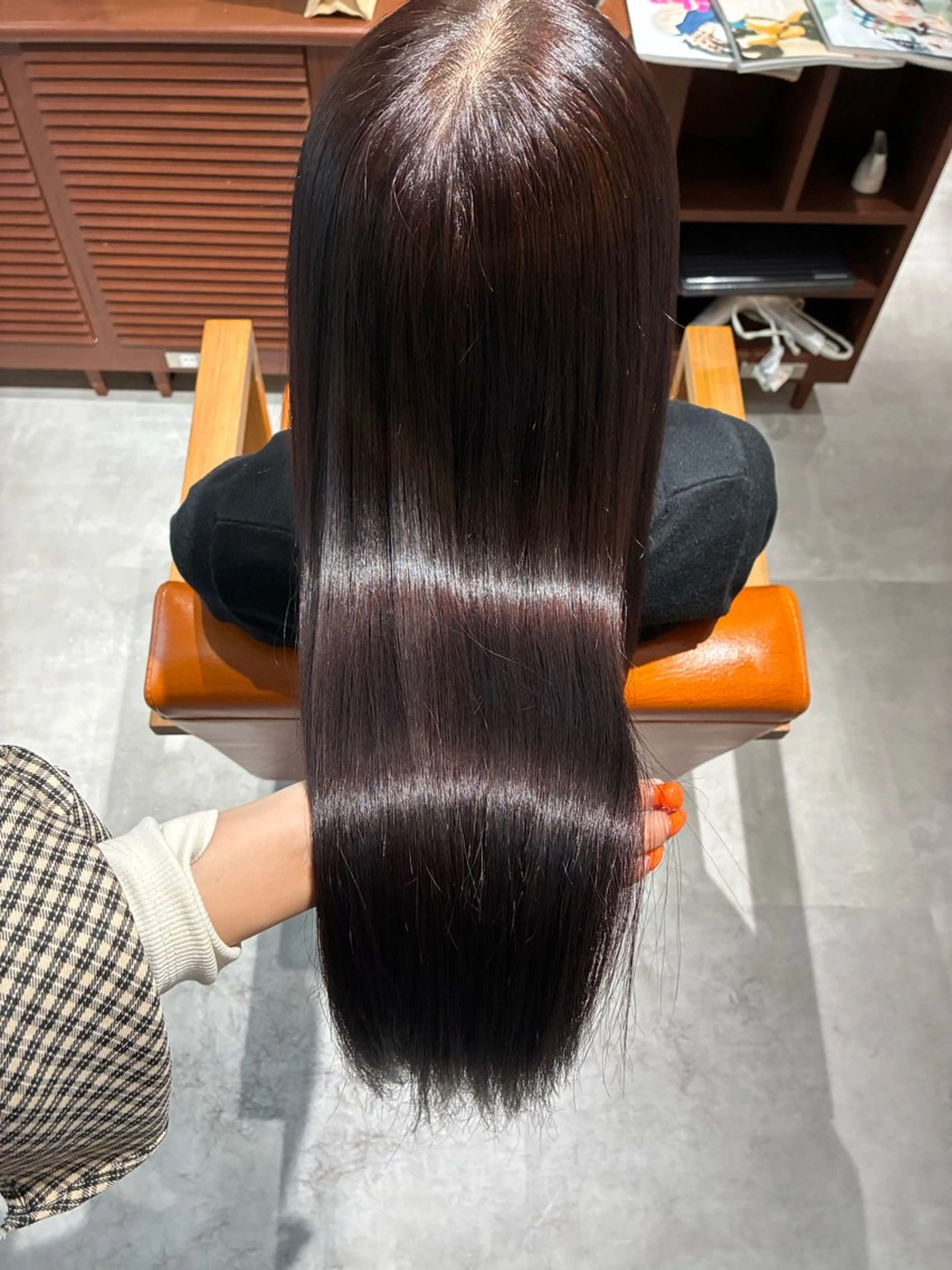 セミロング カラー パーマ ヘアアレンジ カット ヘアカラー 縮毛矯正 💟Opus/ Mizuki🐕💟のヘアスタイル