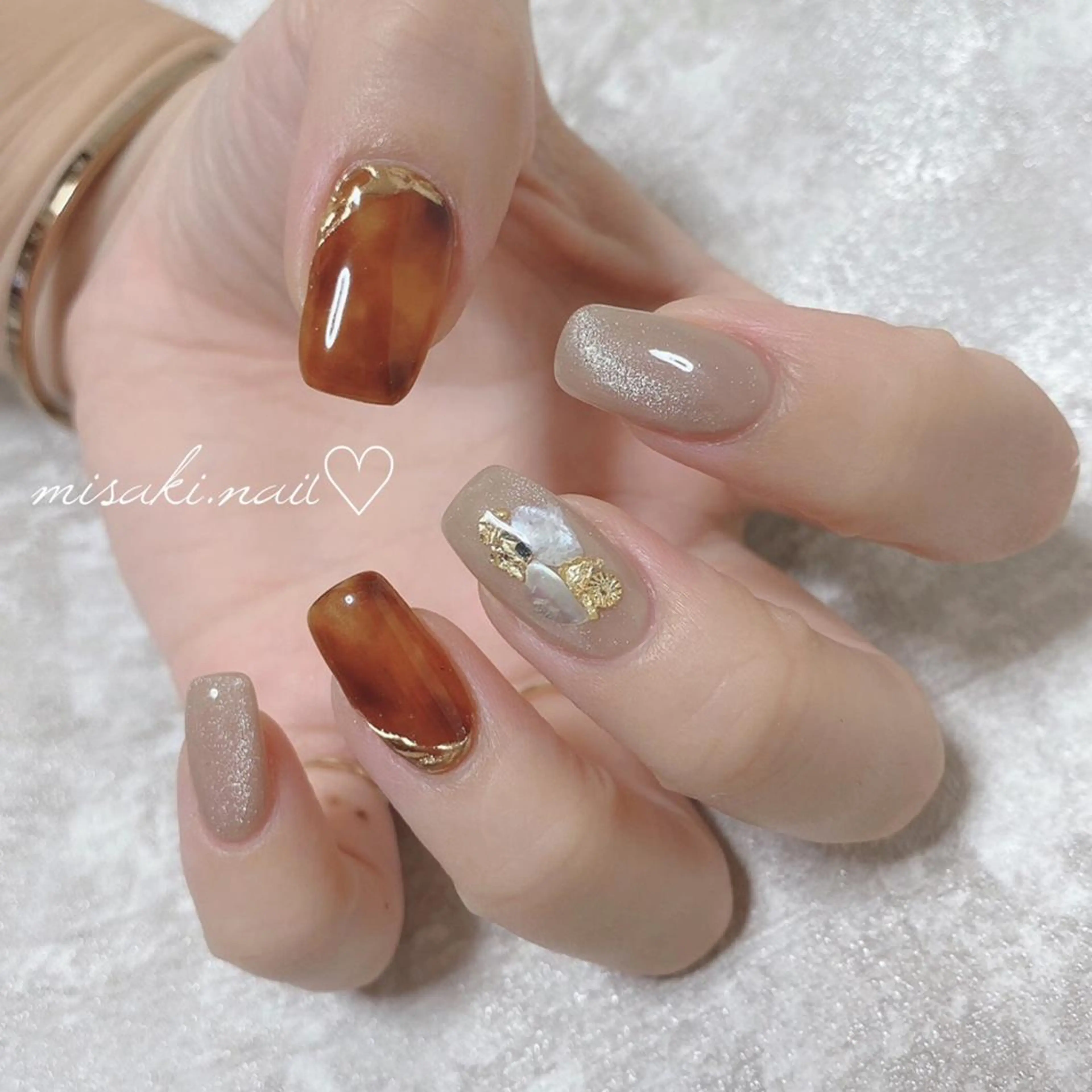 ネイル 韓国ネイル ワンホンネイル ハンドネイル nailsalon miinailsのネイルデザイン