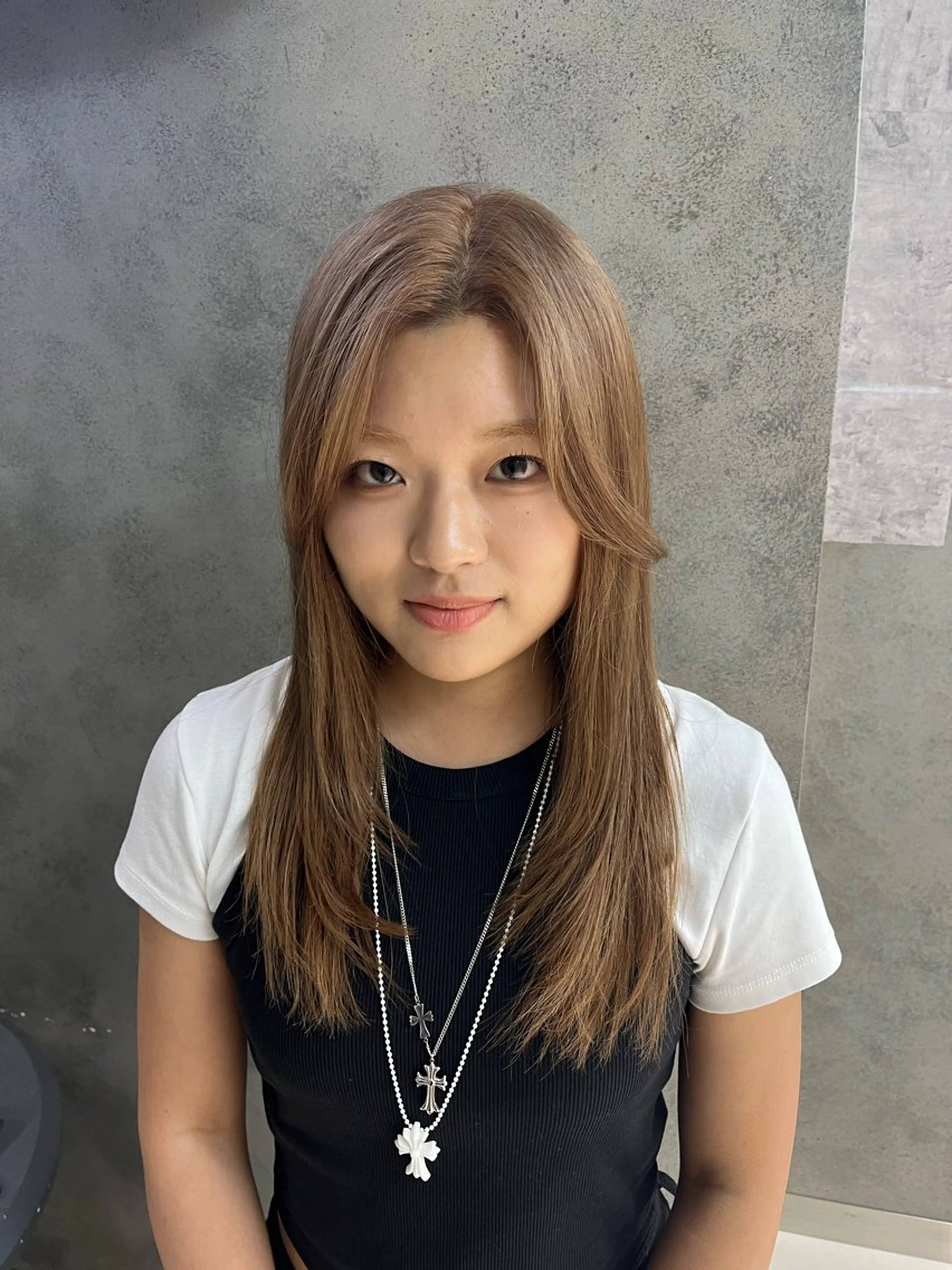 セミロング ヘアカラー トリートメント 💫ハイトーンボブ/ HARU💫のヘアスタイル