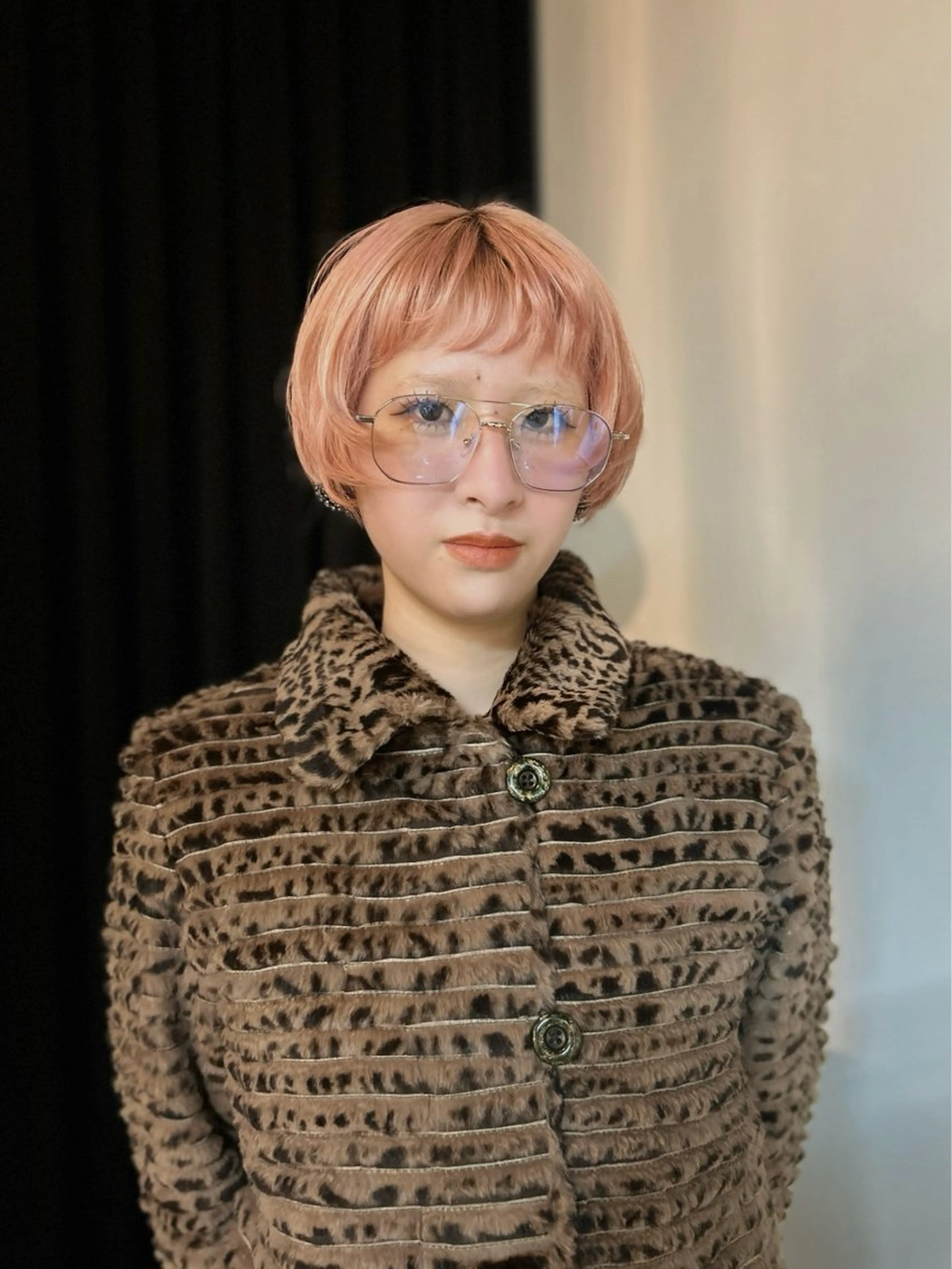 ショート カラー ベージュカラー ピンクカラー ピンクベージュ ヘアカラー suiu所属・カラーモデル募集中♪ nanamiのヘアスタイル