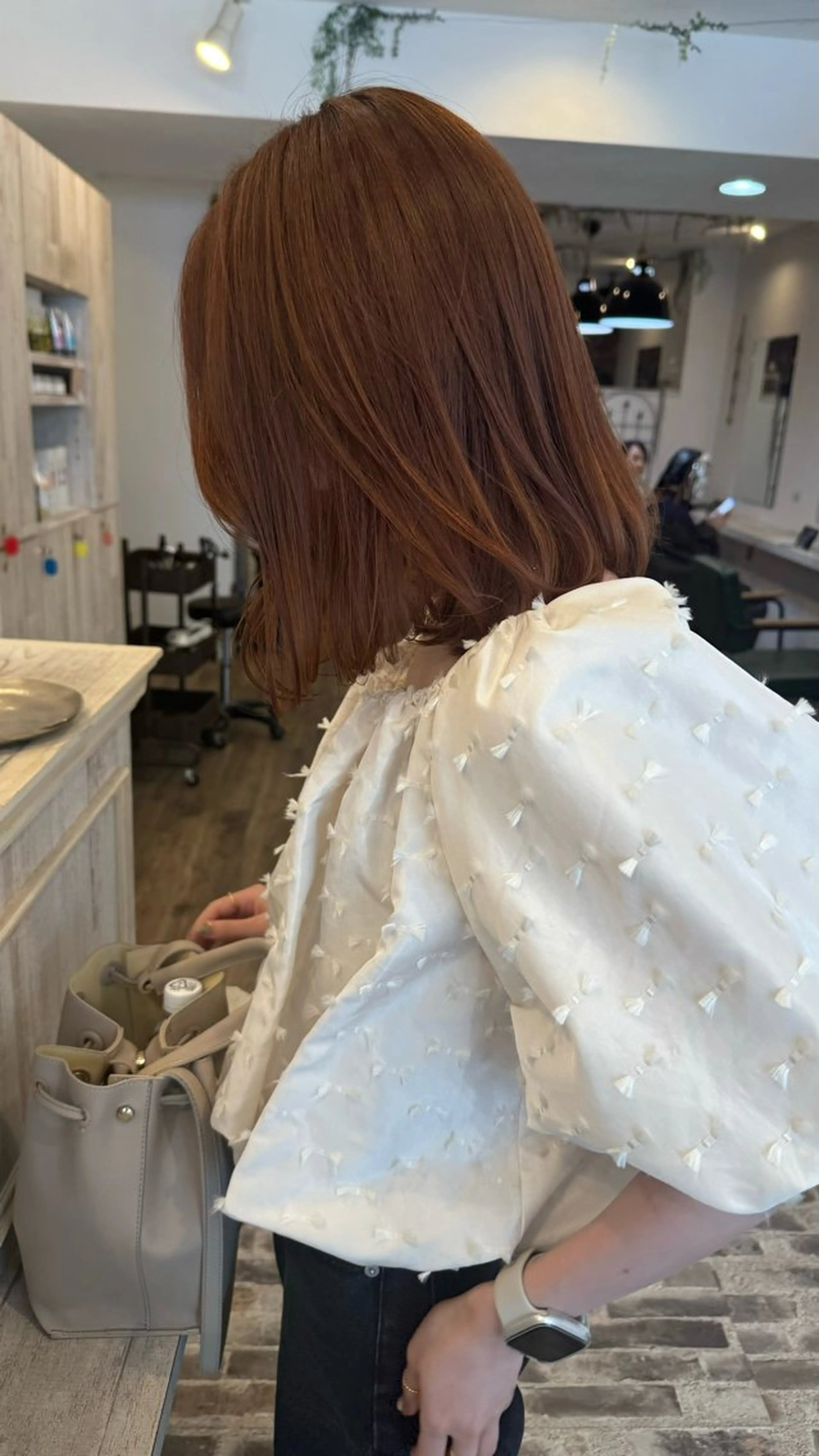 ミディアム カラー オレンジ カット ヘアカラー トリートメント m ā l o.🌷 サカモトマイコのヘアスタイル