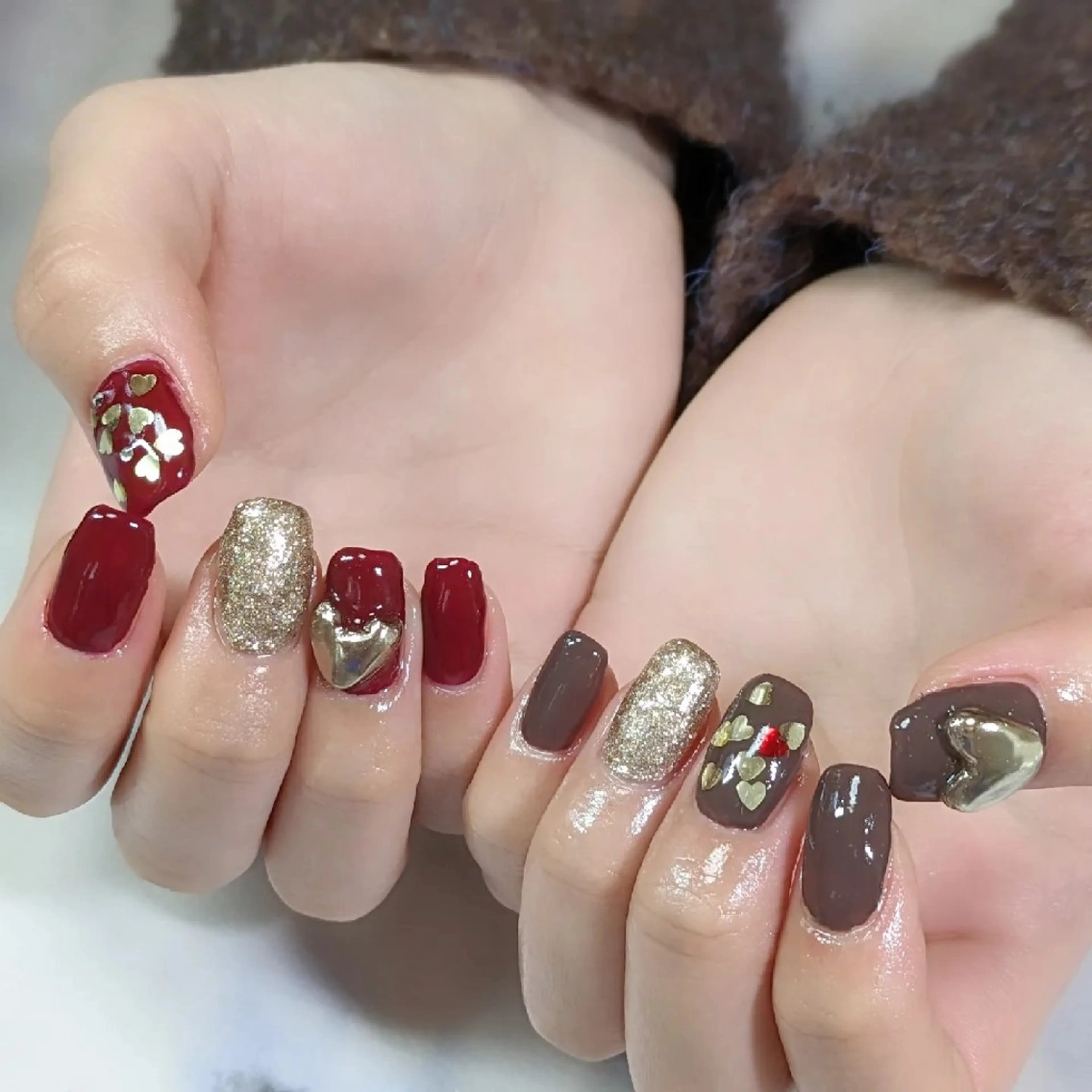 ネイル バレンタイン m&pPrivate nailsalonのネイルデザイン