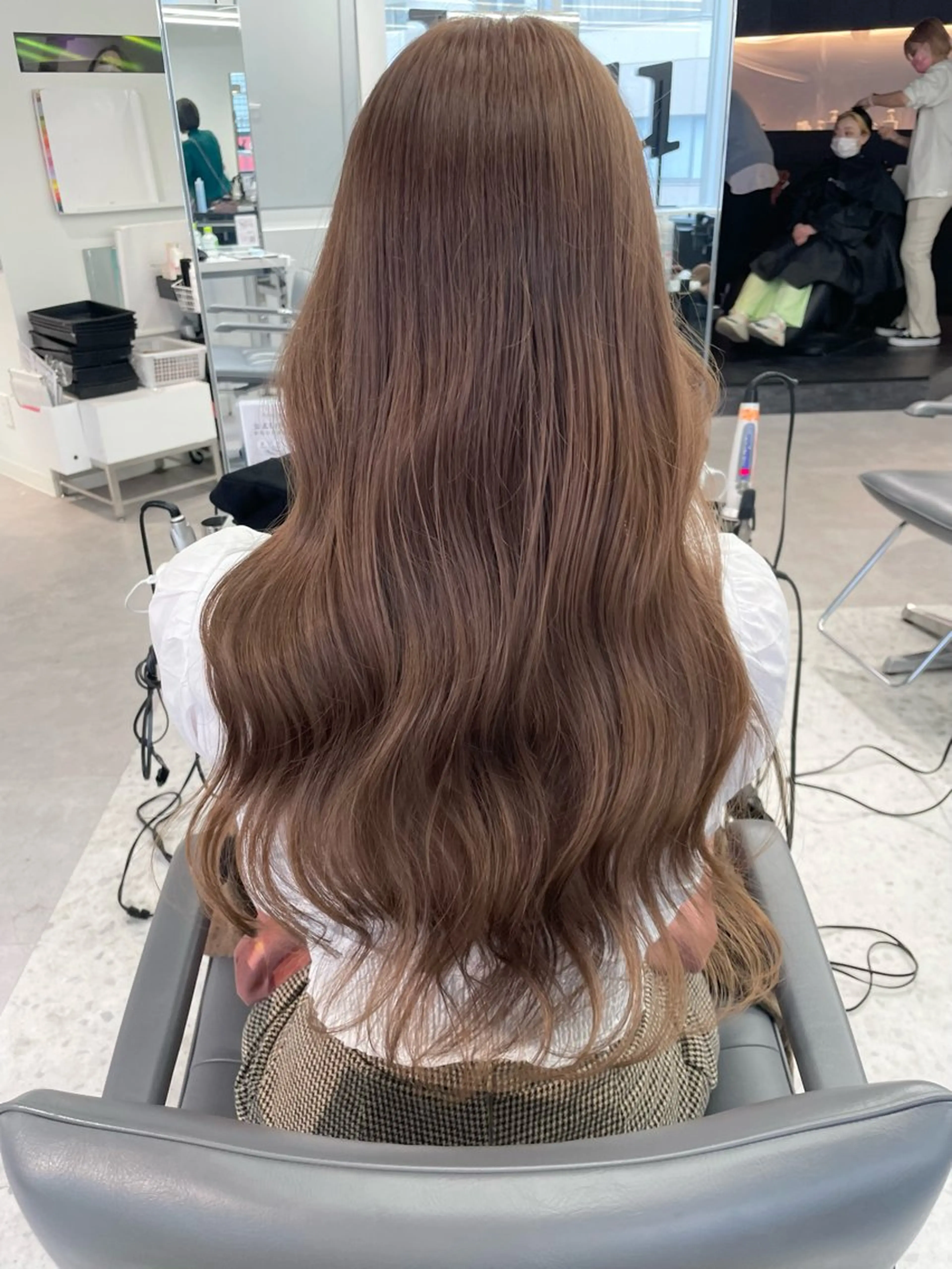 ロング カラー カット ヘアカラー トリートメント 韓国ハッシュカット/ 新宿/髪質改善/岡崎のヘアスタイル