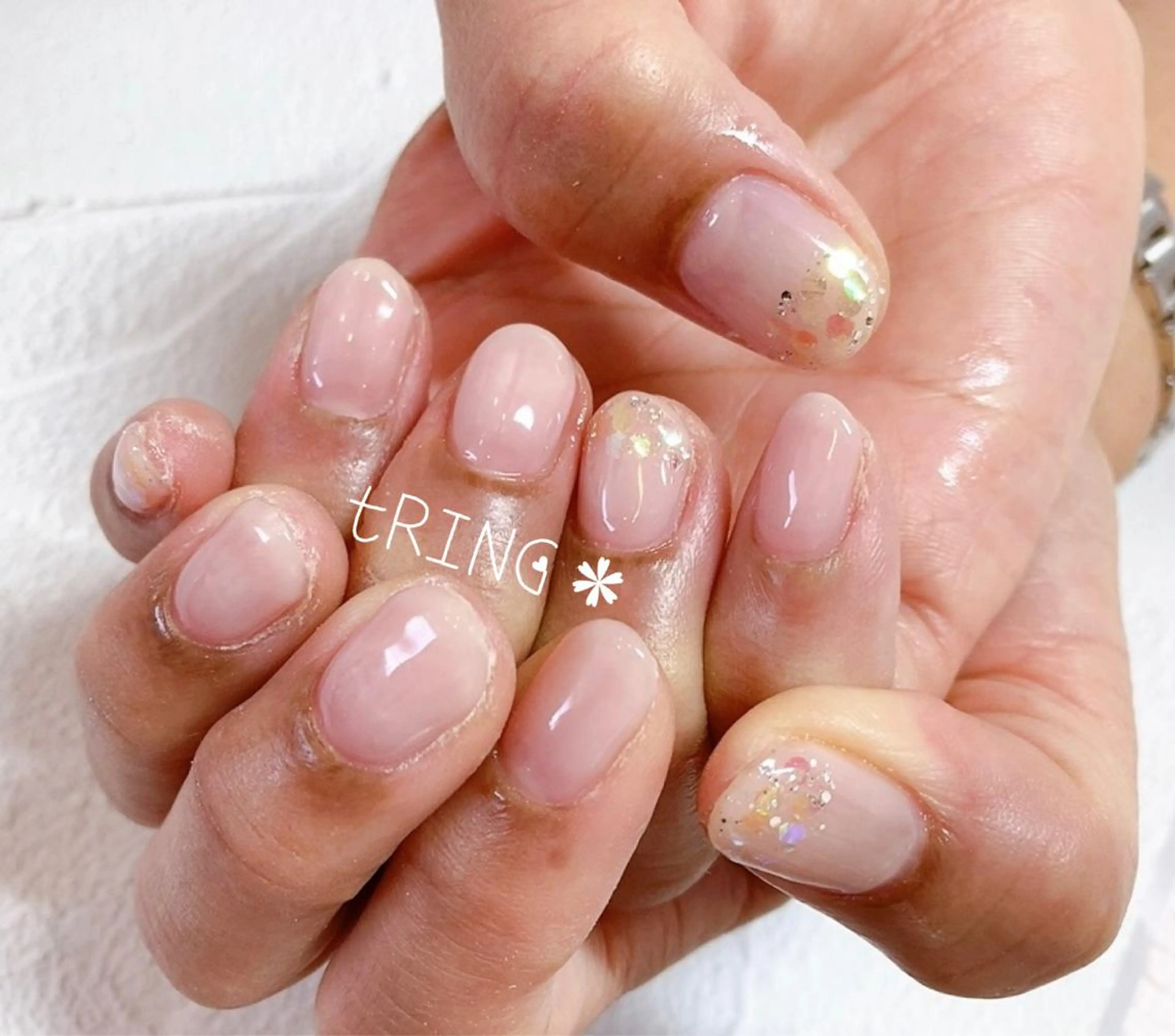 ネイル ハンドネイル tRING＊ しいの木台のネイルデザイン
