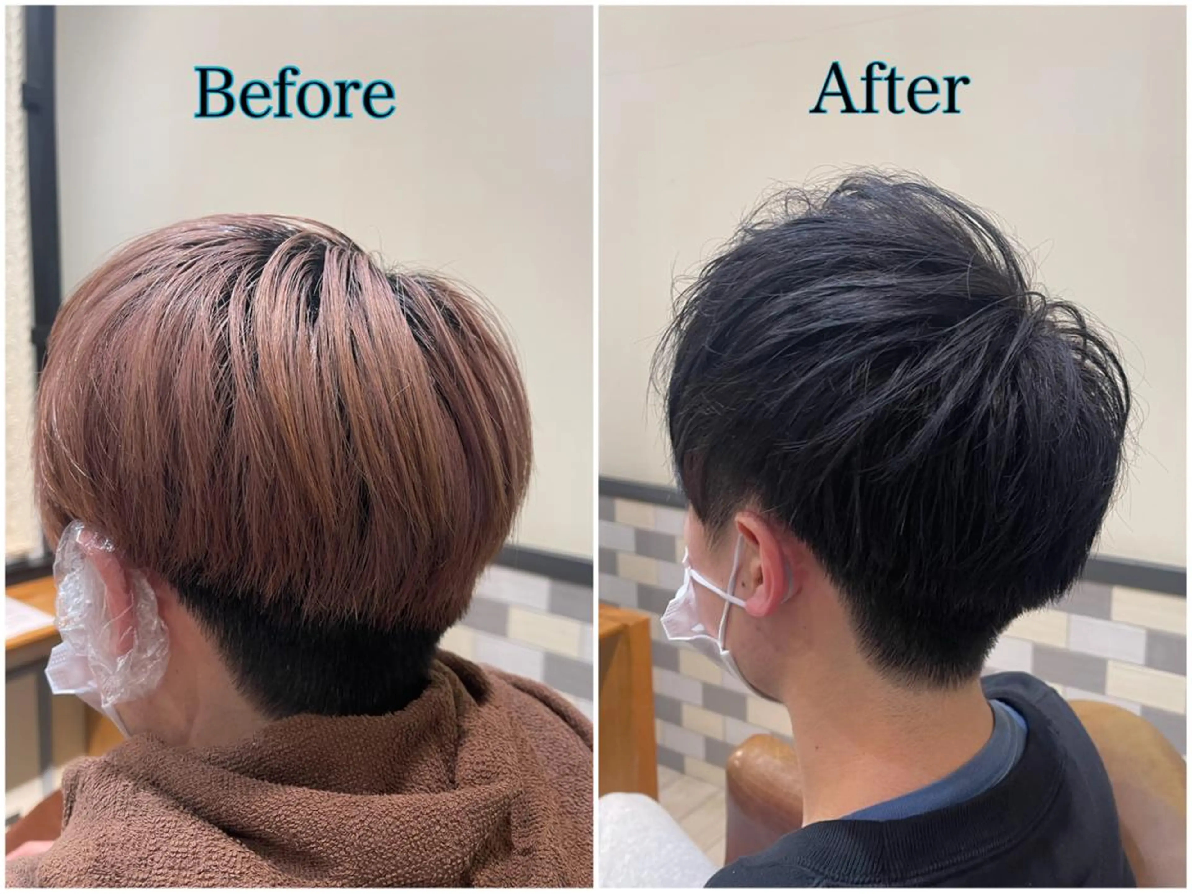 カラー メンズ メンズブリーチ メンズ就活ヘア ブリーチ 透明感カラー ☁Neolive .Ayana✂️のヘアスタイル