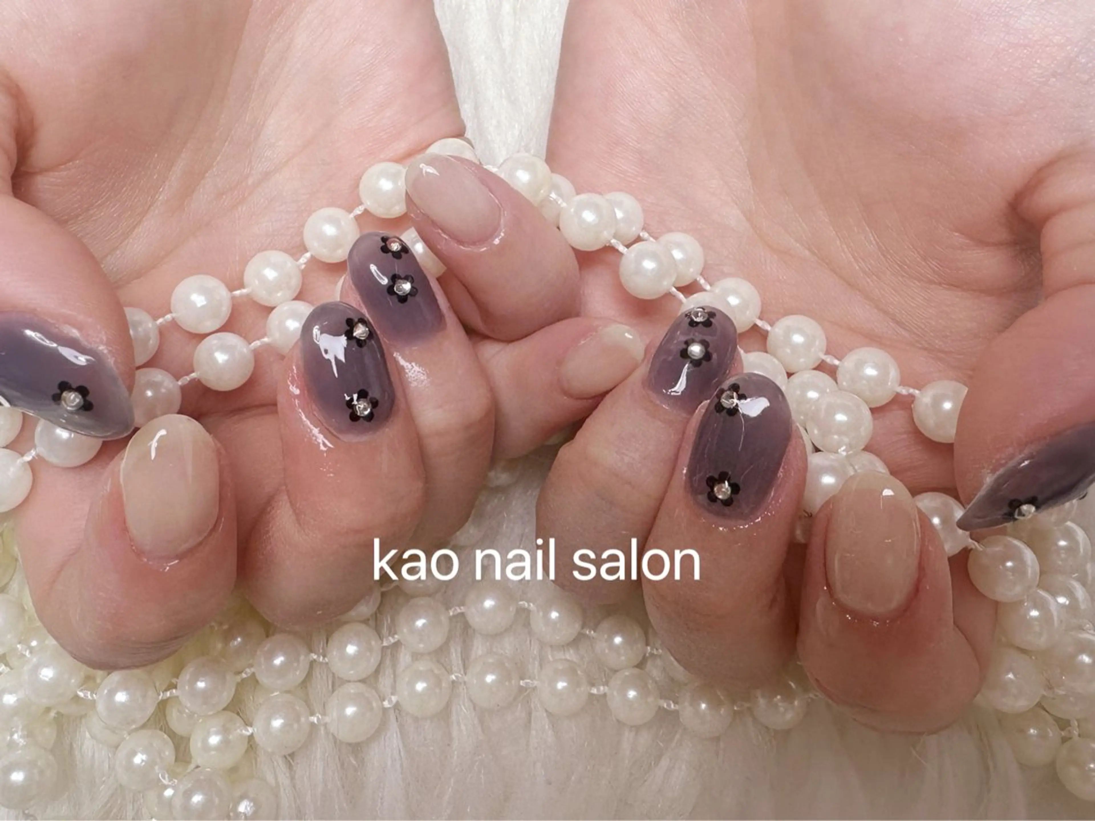 ネイル ハンドネイル kao nail マグネット/長さだしのネイルデザイン