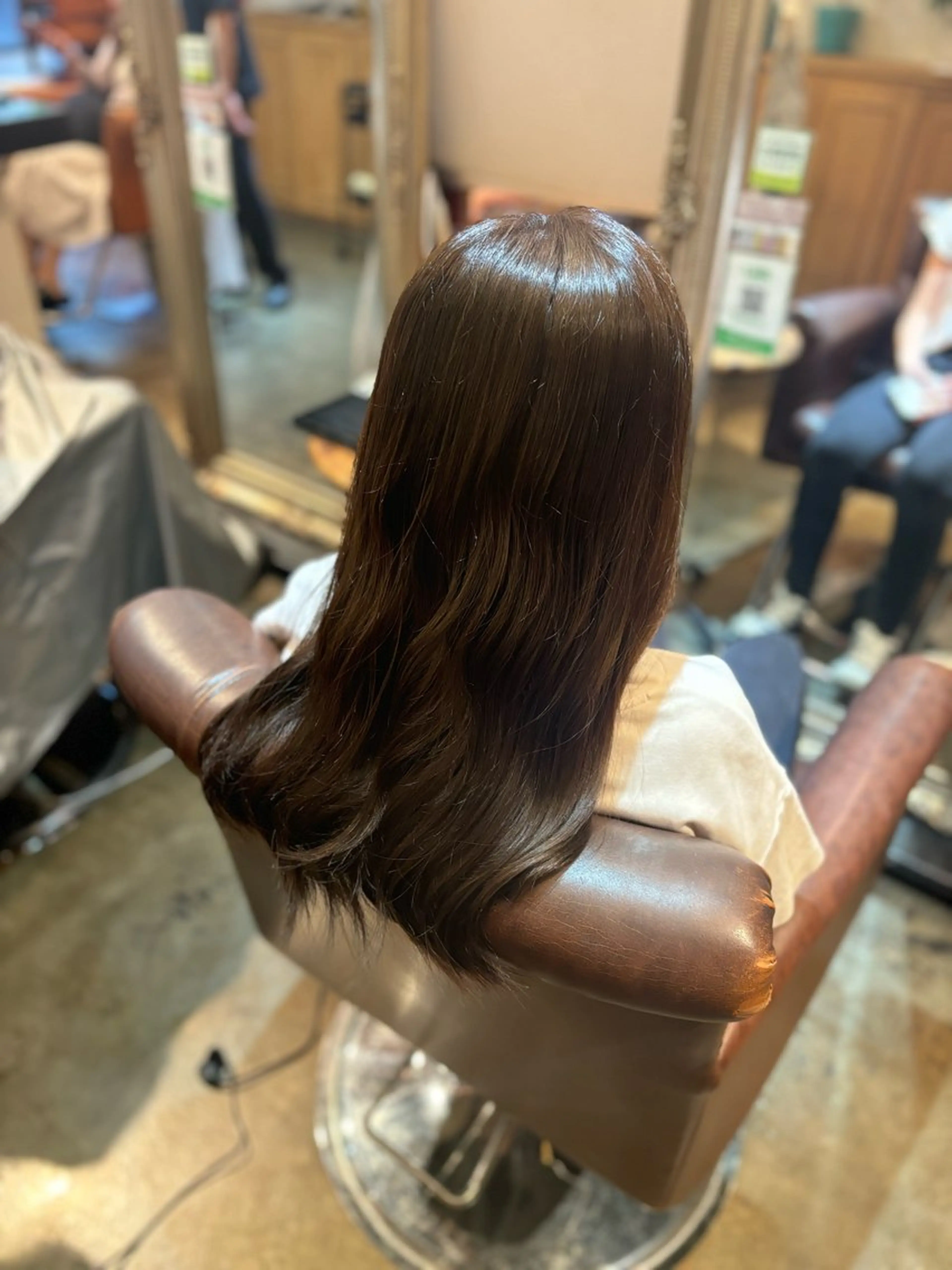 ロング カラー グレージュ 髪質改善カラー ブラウン🤎YUMEのヘアスタイル