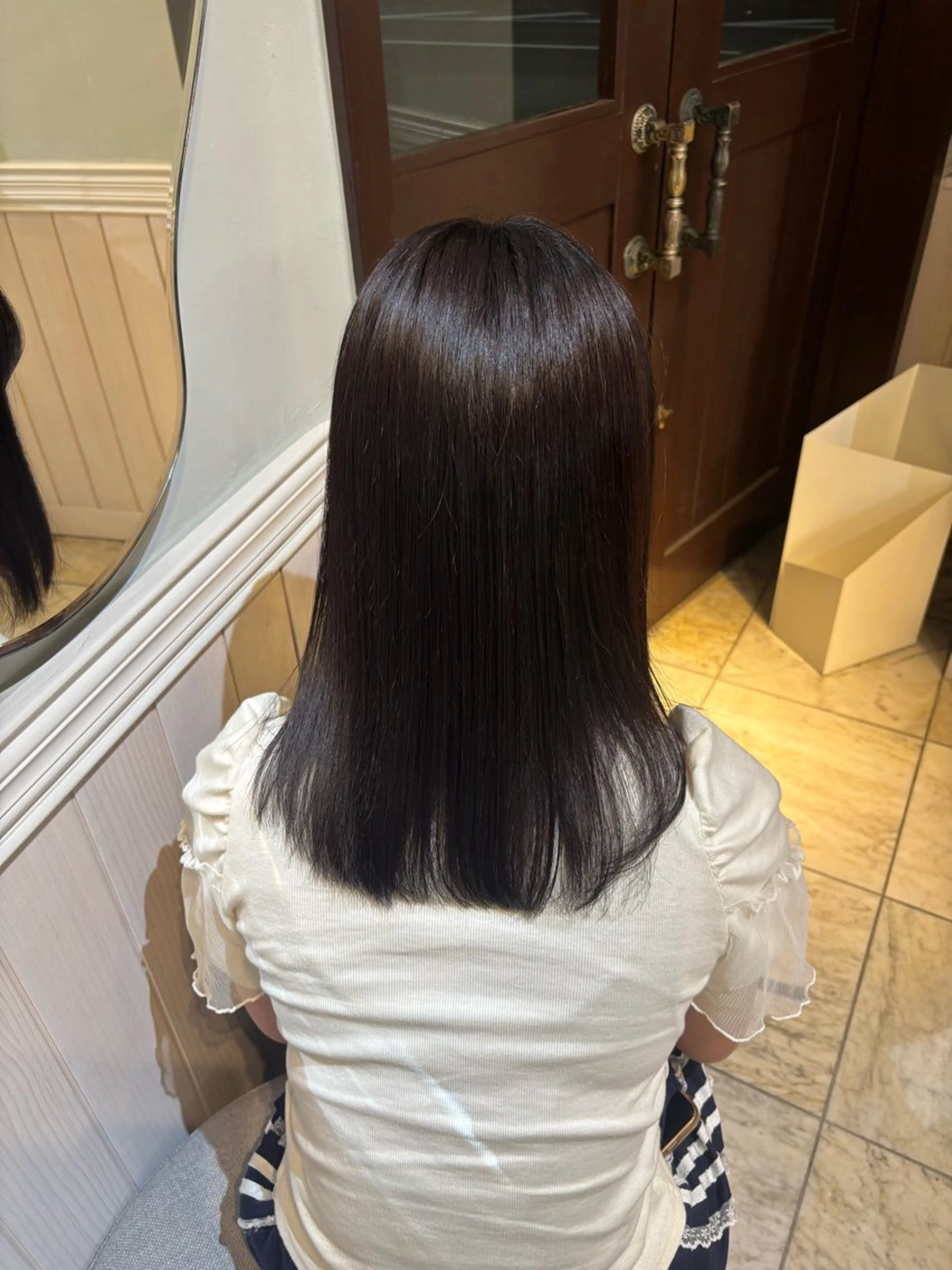 カラー ラベンダーカラー ヘアカラー Lidee anonのヘアスタイル