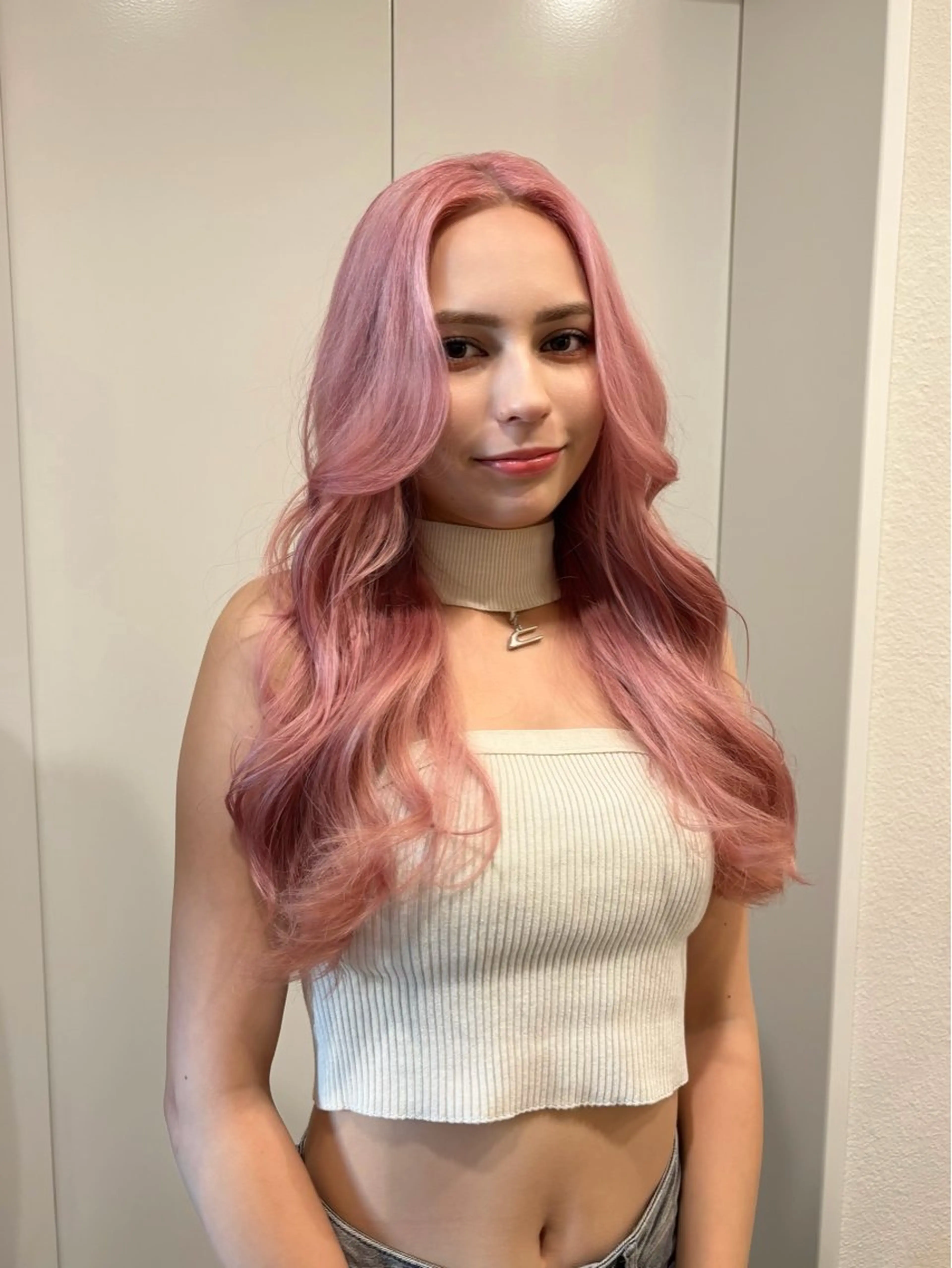 ロング カラー カット ヘアカラー トリートメント ハイトーン/ウルフ/ レイヤー/Asukaのヘアスタイル