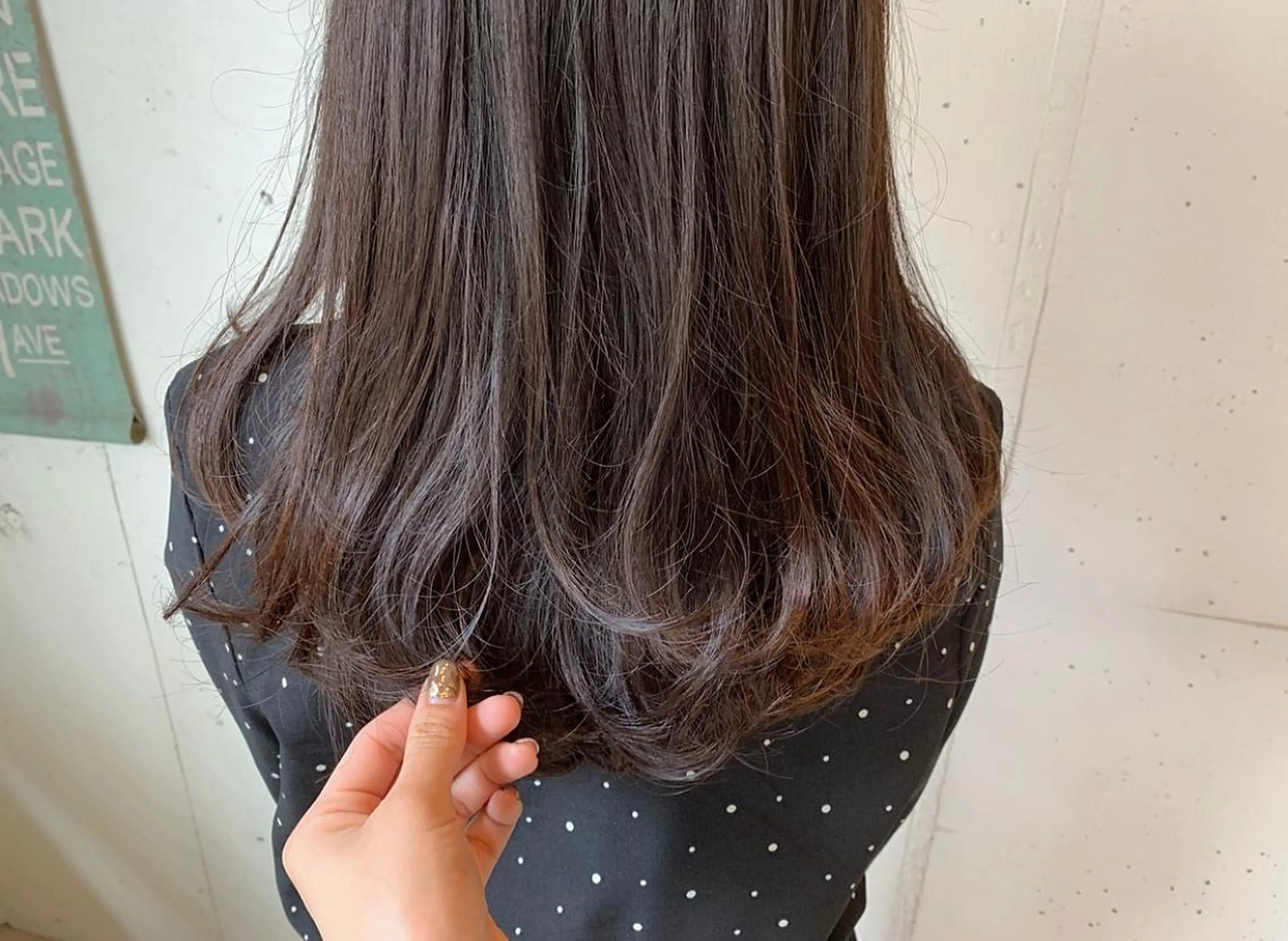 ロング カラー ブラウンカラー たかいわ みきのヘアスタイル