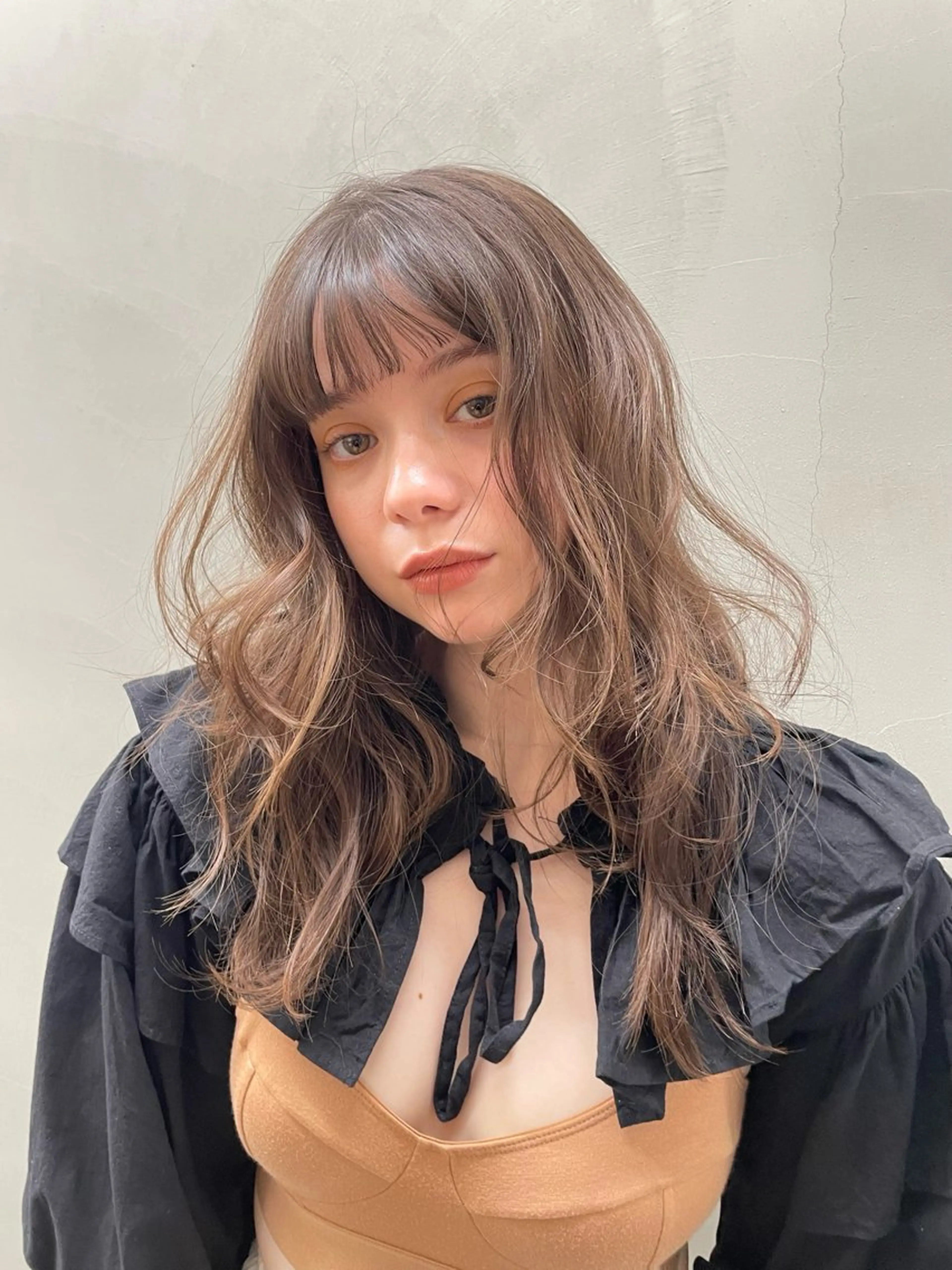 カラー ベージュカラー 透明感カラー ayaka/暖色 /ニュアンスボブのヘアスタイル