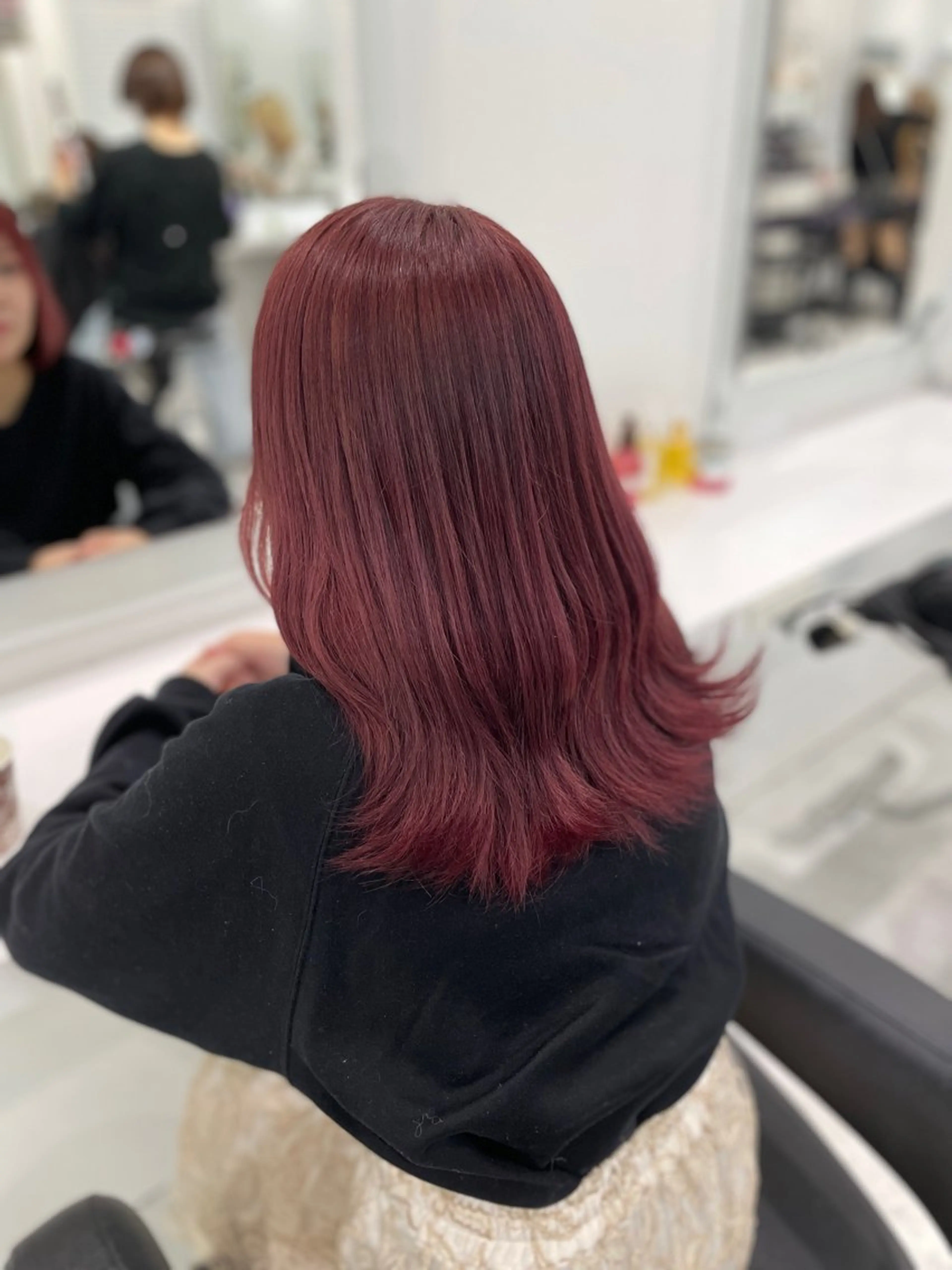 ロング カラー ヘアアレンジ ヘアカラー ♥️うる艶暖色 銀座♥️mioのヘアスタイル