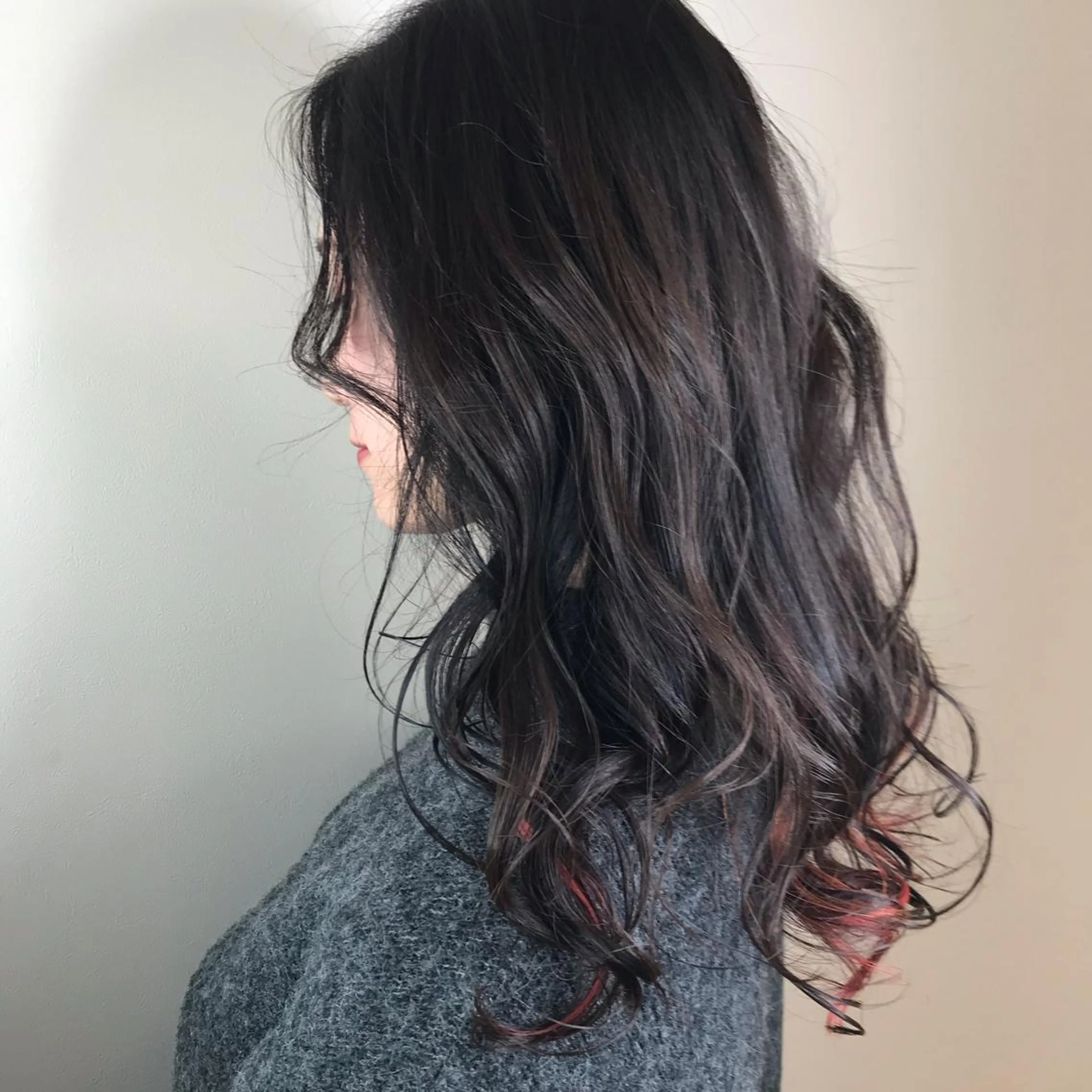 セミロング カラー カット ヘアカラー トリートメント Lien 深井店のヘアスタイル