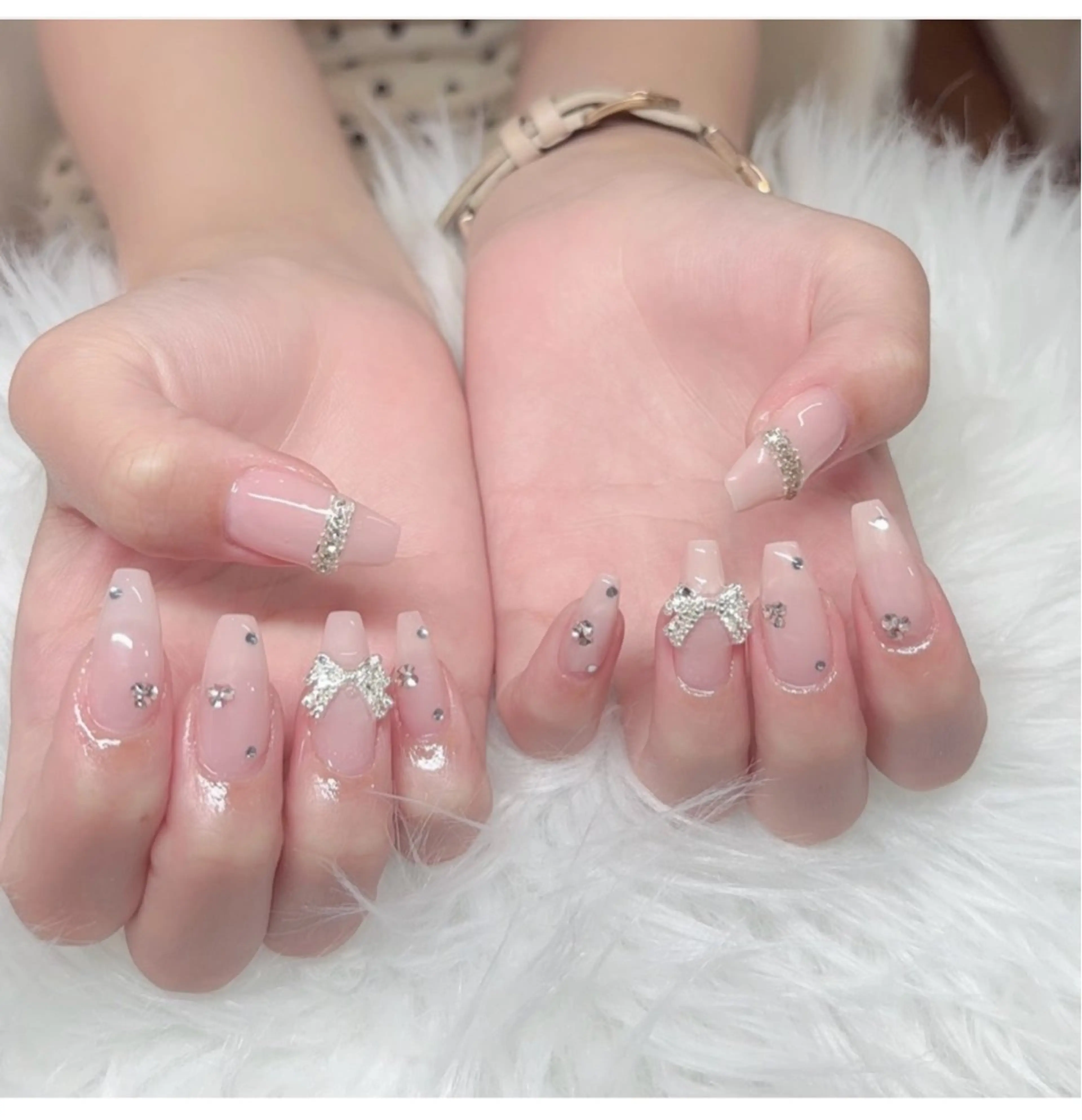 ネイル フレンチネイル グラデーション マグネットネイル ミラーネイル yurinail所属・yuri nail 高田馬場のネイルデザイン