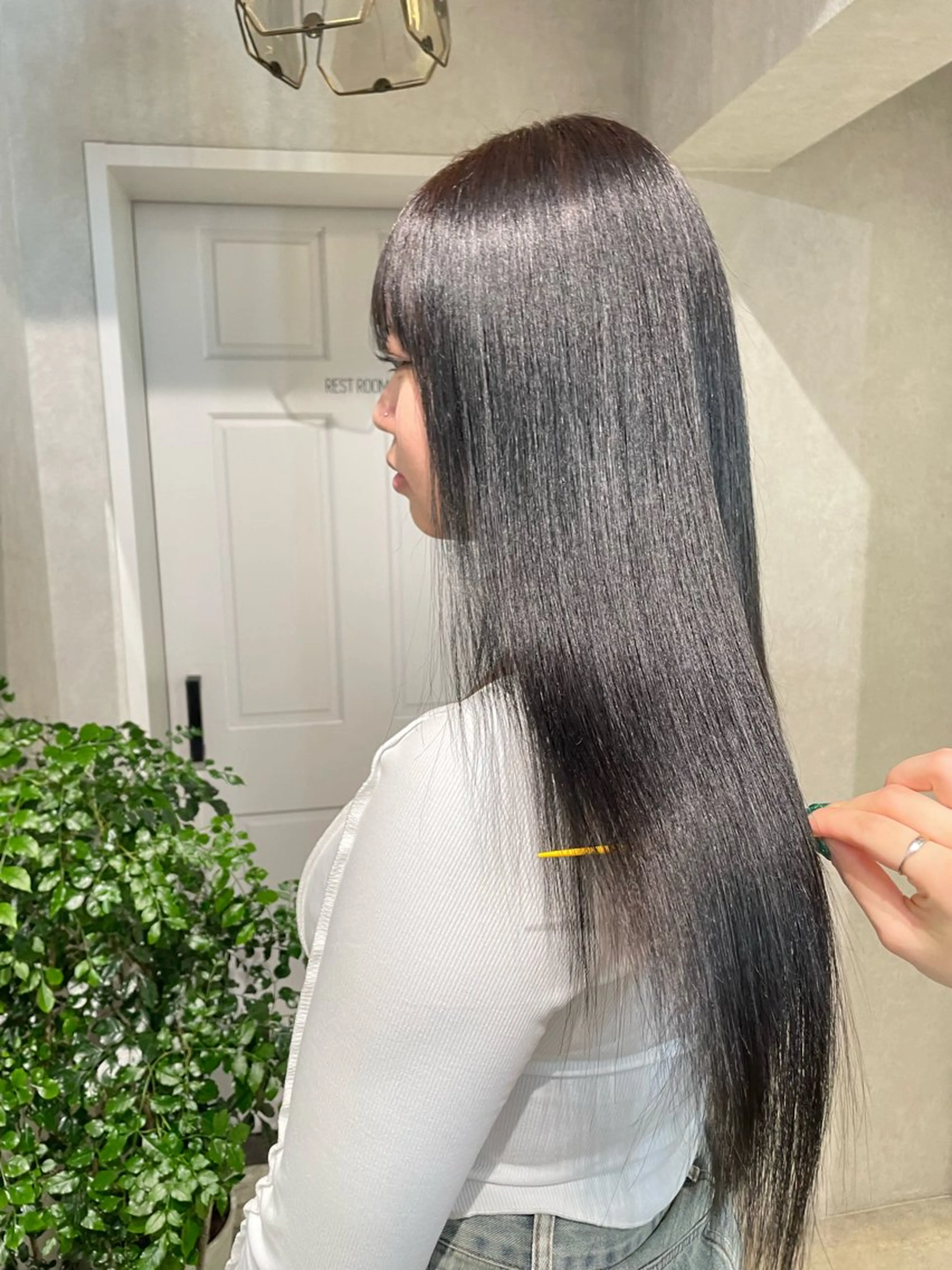 ロング カラー 髪質改善 トリートメント ヘアカラー トリートメント ナチュラル透明感🌱 小山美樹子のヘアスタイル