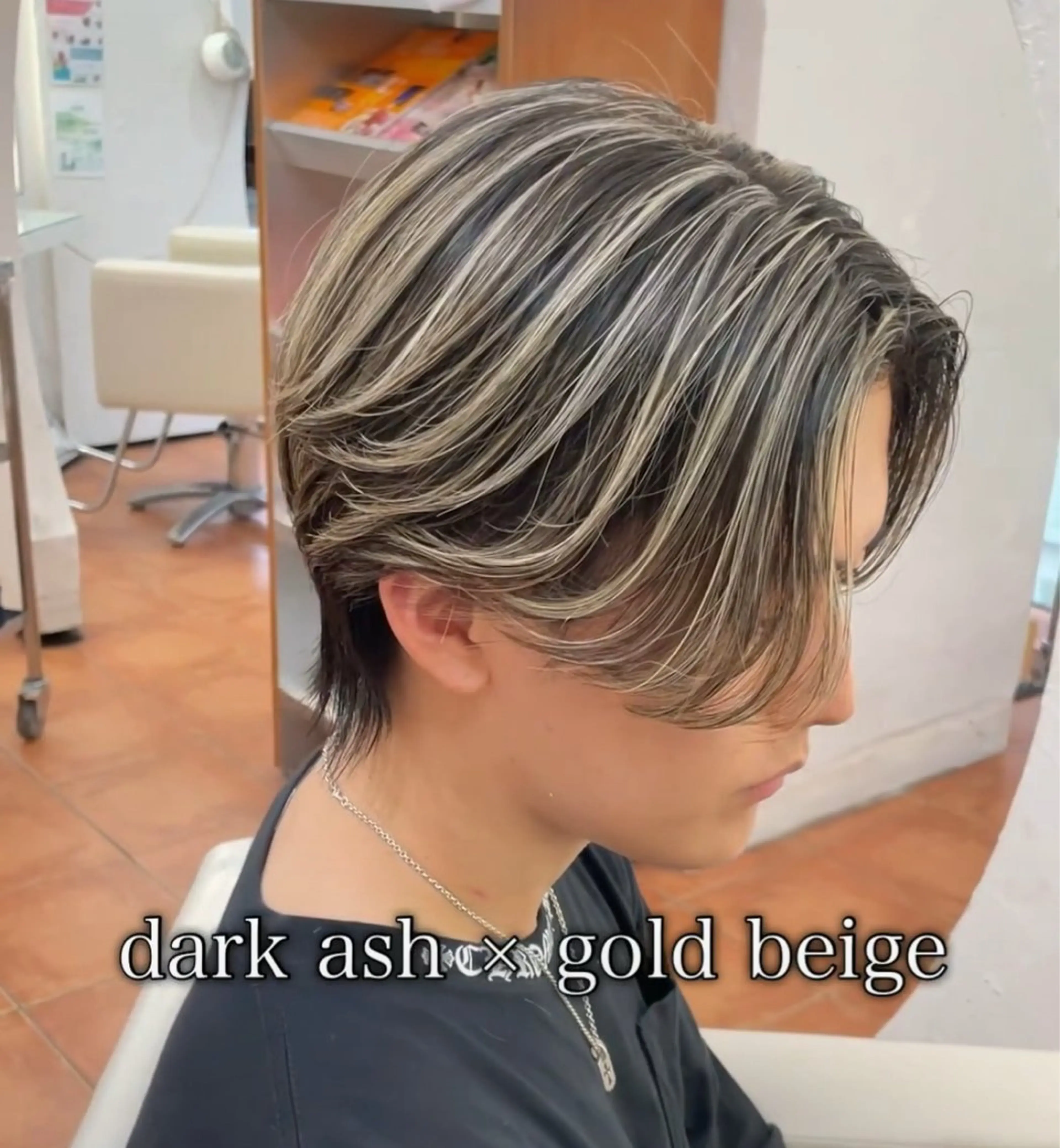 メンズ メンズメッシュ カット ヘアカラー 白髪ぼかし/白髪 メッシュ/ゆうとのヘアスタイル