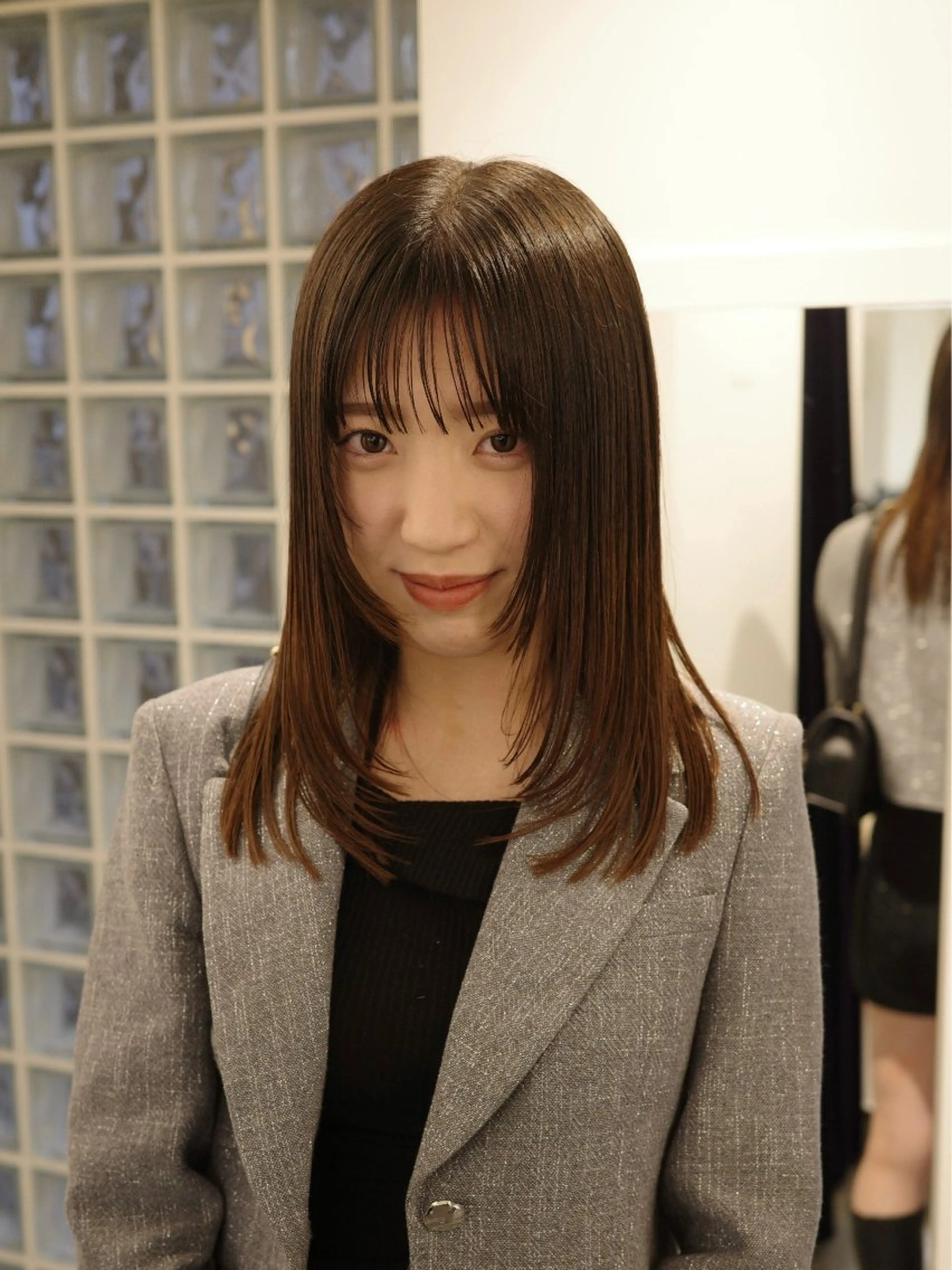 セミロング カラー カット ヘアカラー トリートメント 村田 りょうやのヘアスタイル