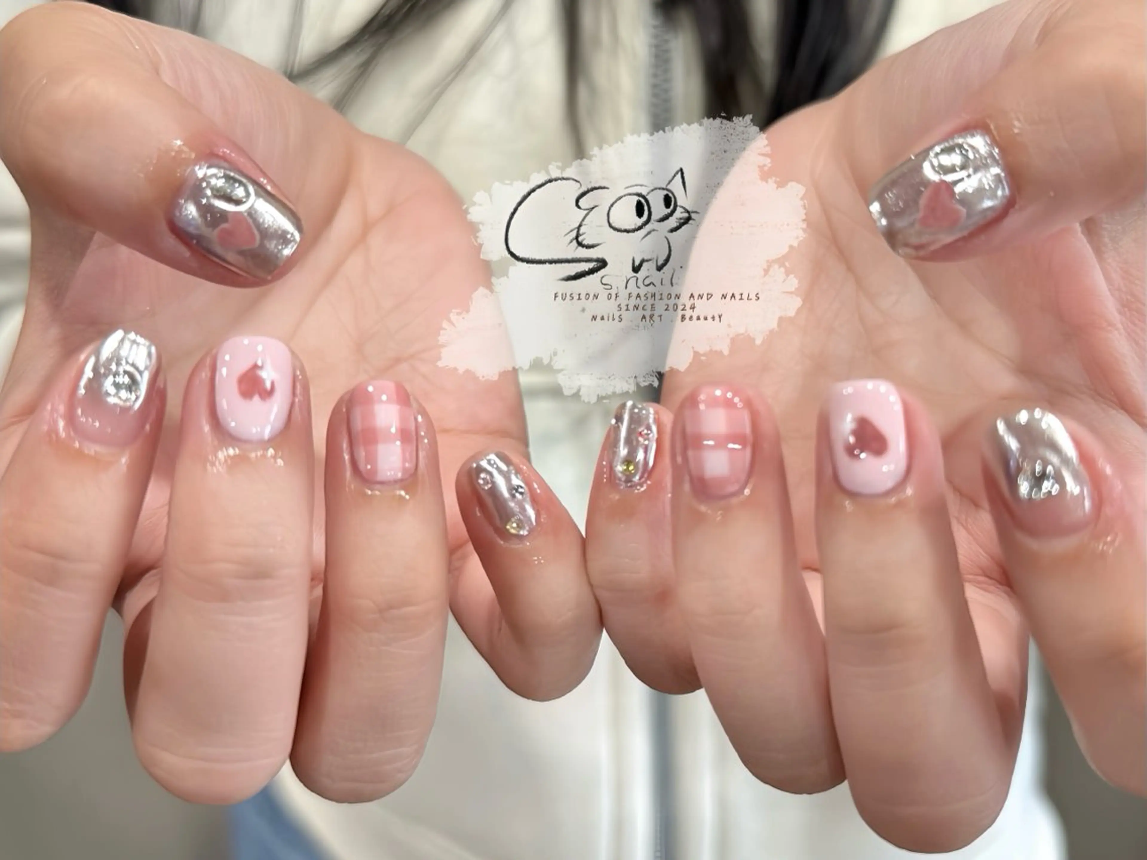 ネイル チークネイル フレンチネイル グラデーション マグネットネイル ワンカラーネイル ハンドネイル S.nail所属・S.nail _のネイルデザイン