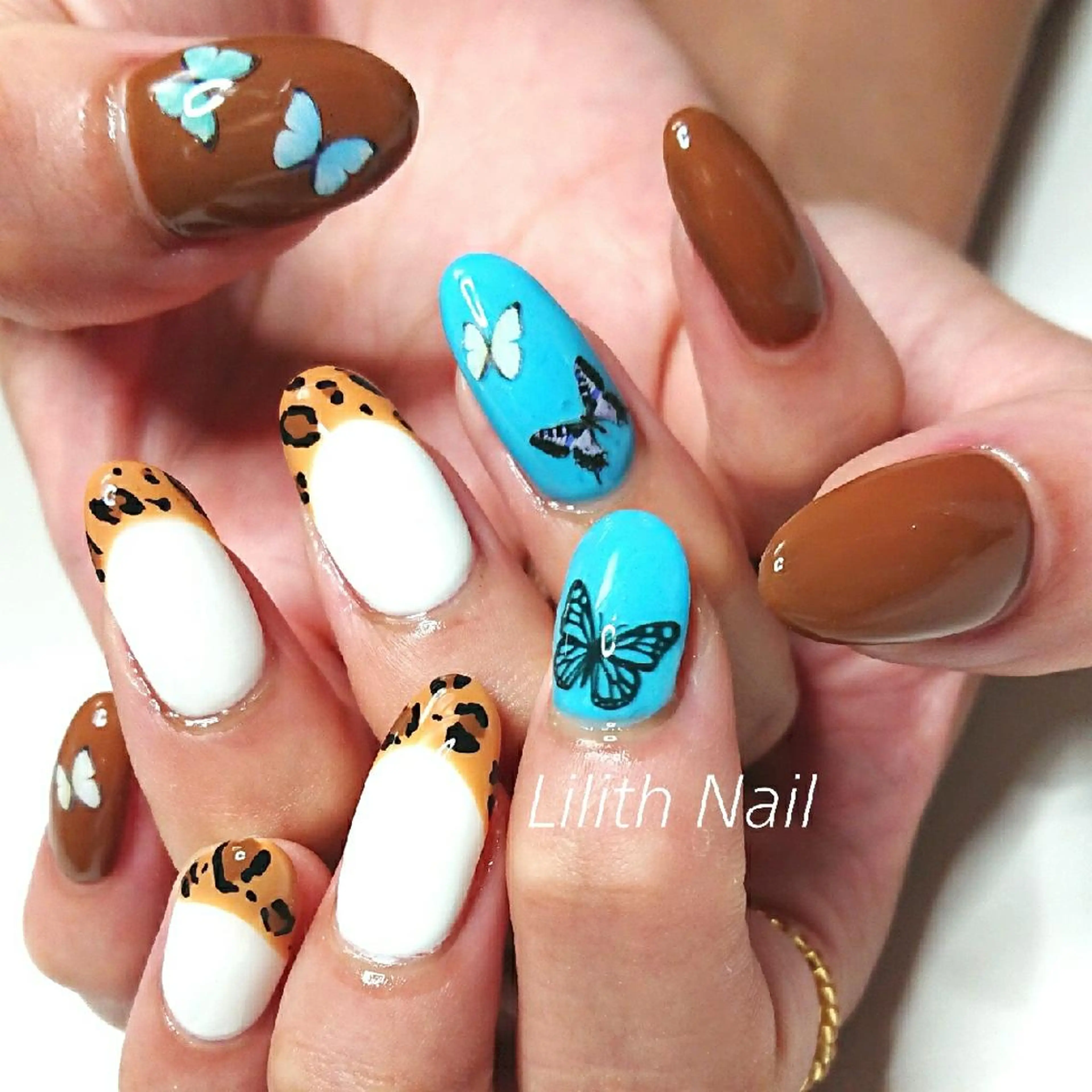 ネイル アニマル柄 ハンドネイル Lilith Nailのネイルデザイン
