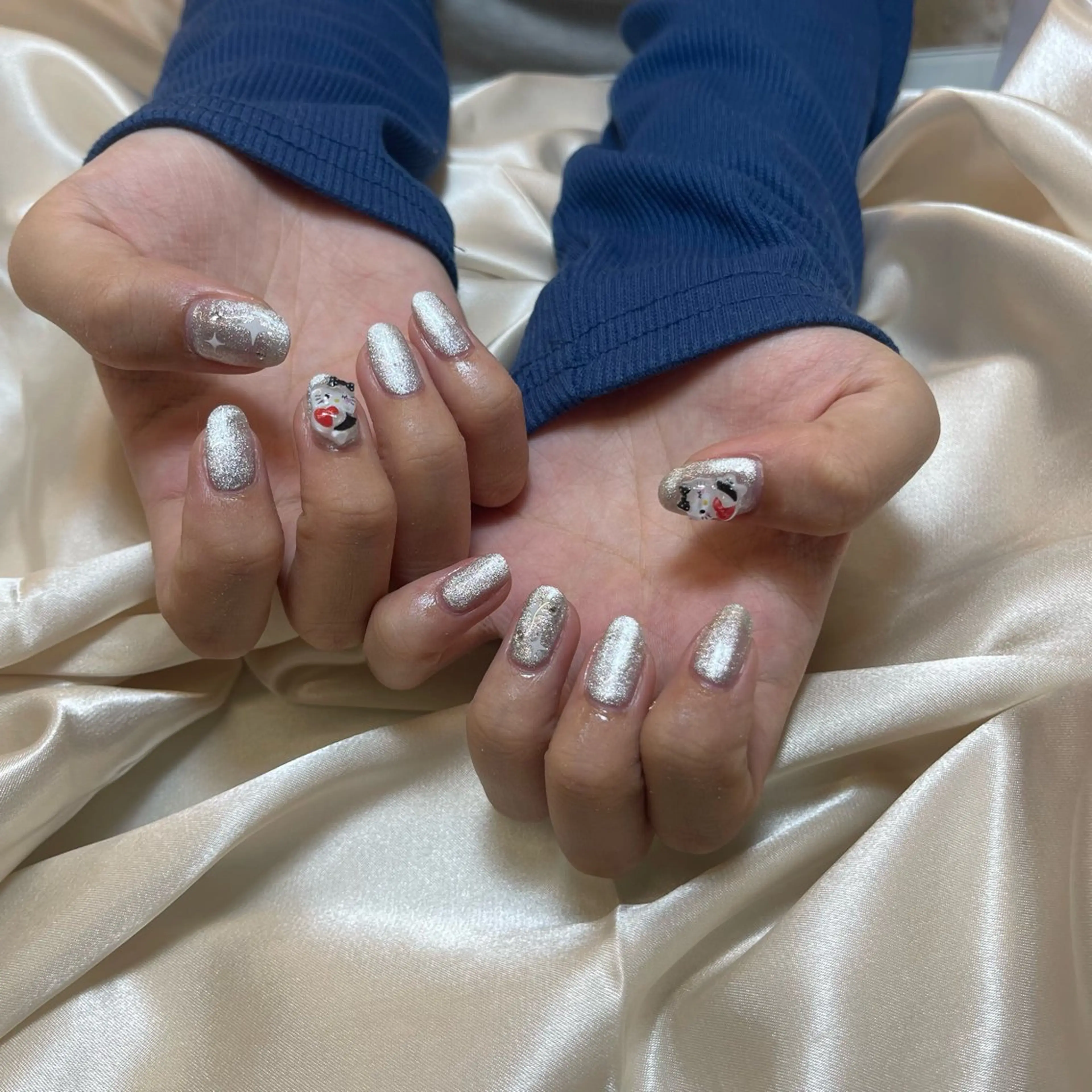 ネイル ワンカラーネイル 🧁fein. nana🩵のネイルデザイン