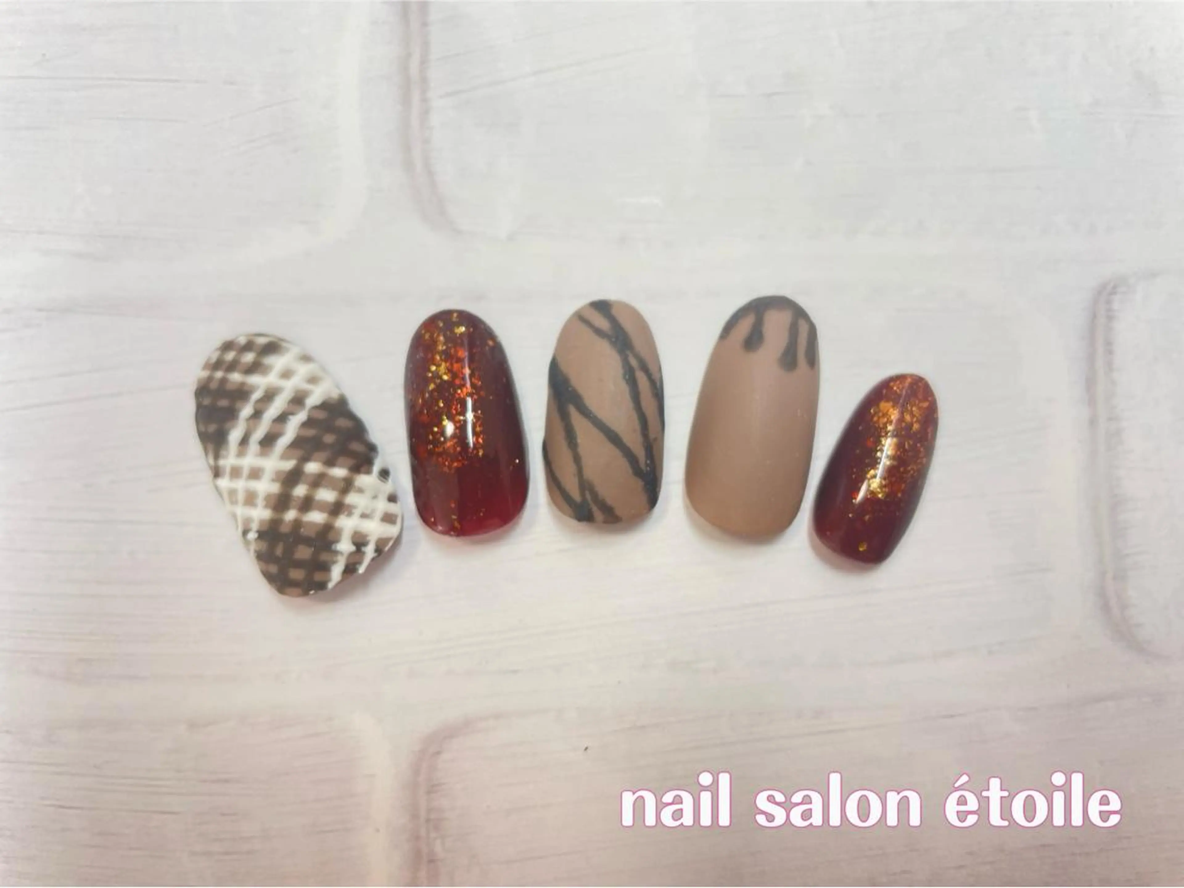 ネイル ジェルネイル バレンタイン ハンドネイル nail salon étoileのネイルデザイン