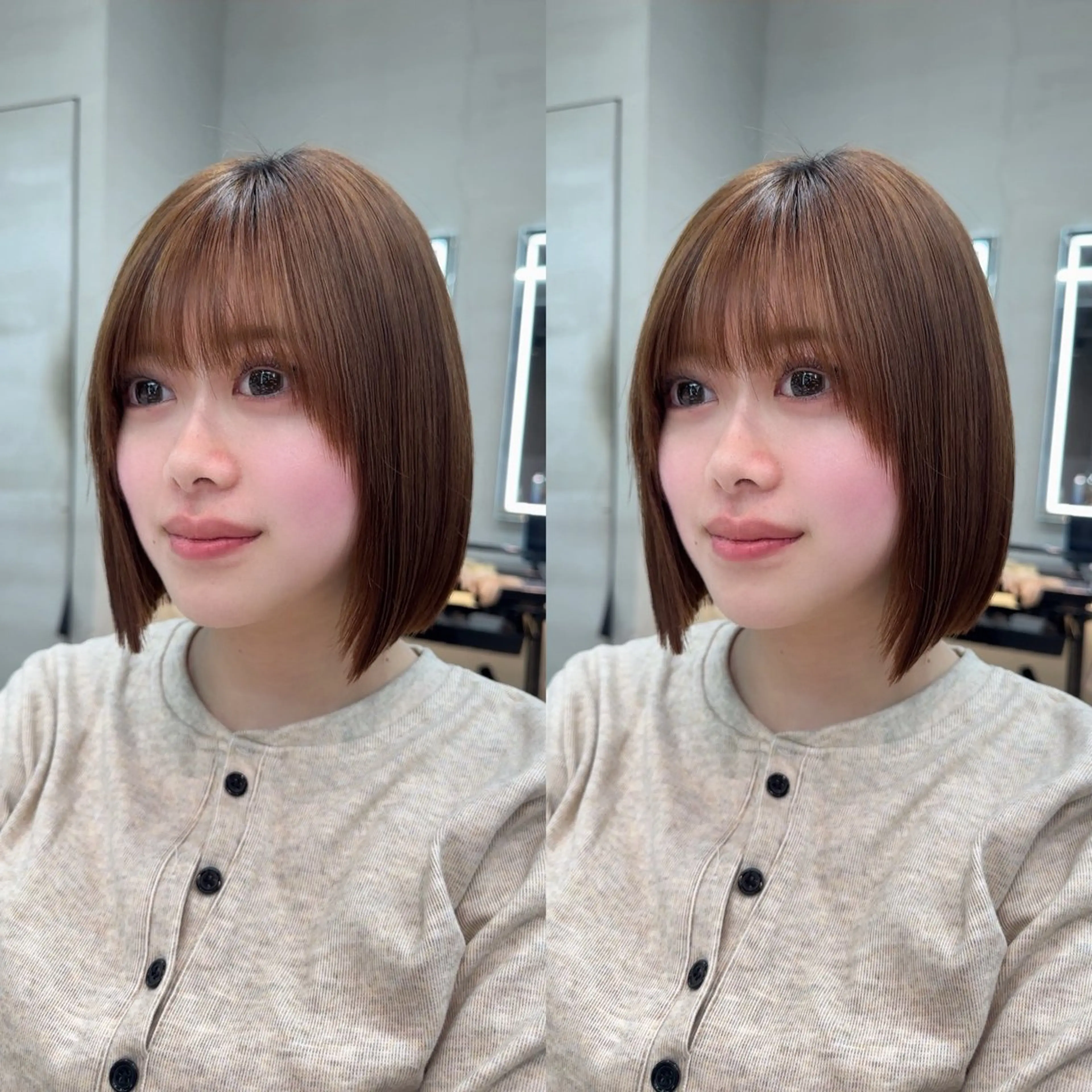 ミディアム カット 縮毛矯正 トリートメント ✨髪質改善特化✨副 店長椎葉信乃介のヘアスタイル