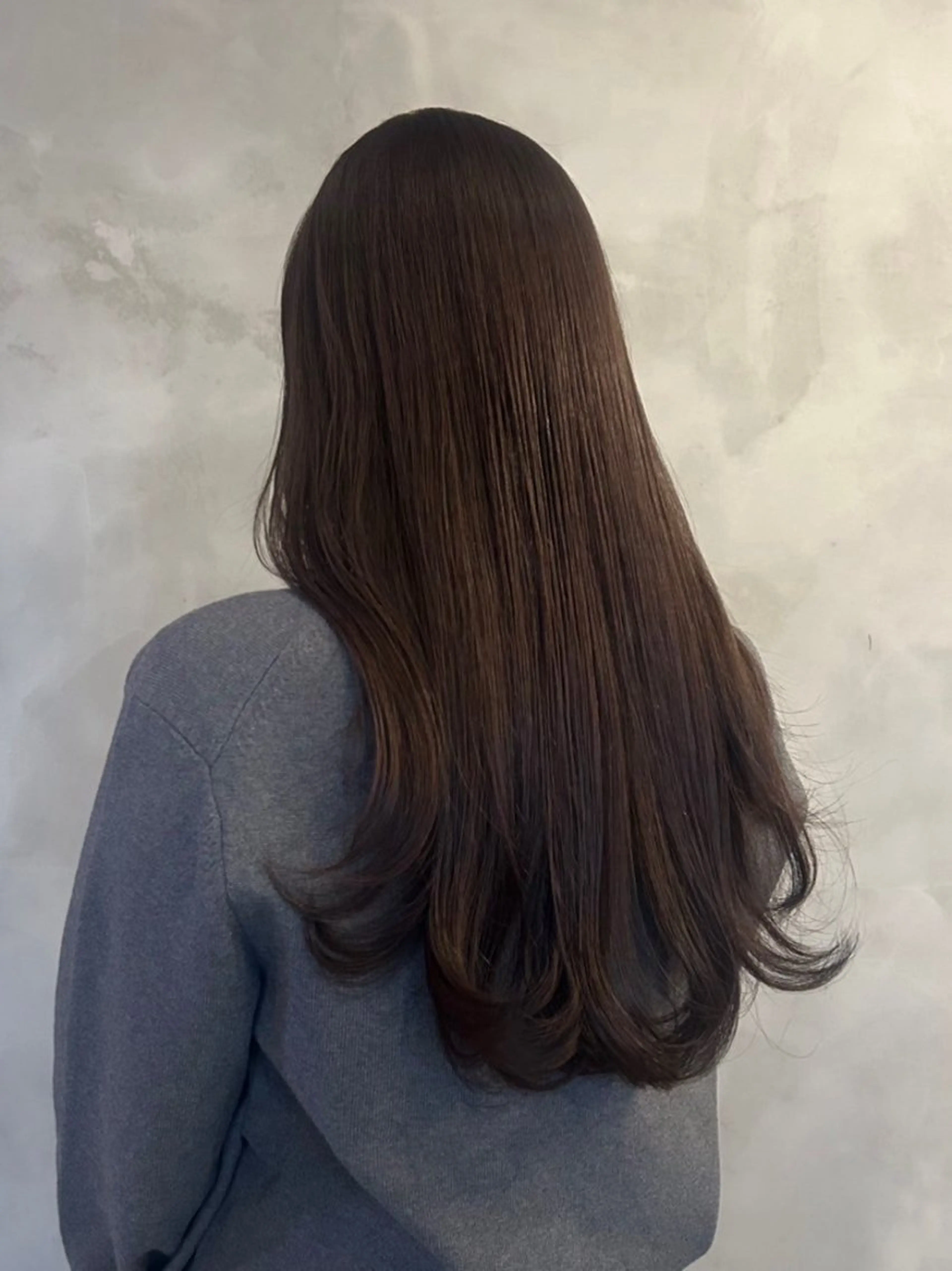 ロング カラー レイヤーカット ロング 縮毛矯正/無料 ／emiのヘアスタイル