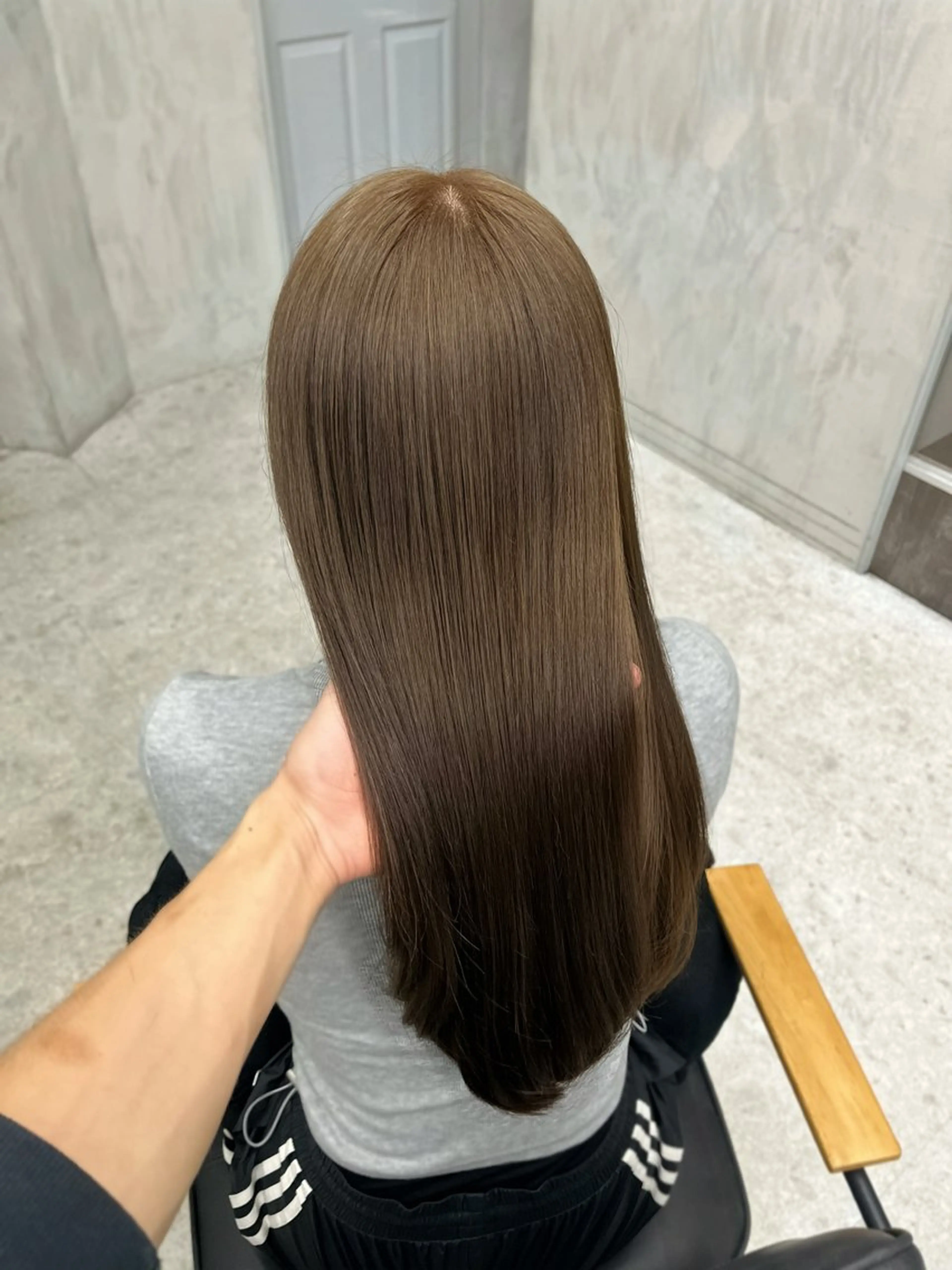 【カラーで迷ったらコチラ✨】メンテナンスカット+ブリーチ無しpremiumダブルケアカラー+超音波髪質改善トリートメントの写真