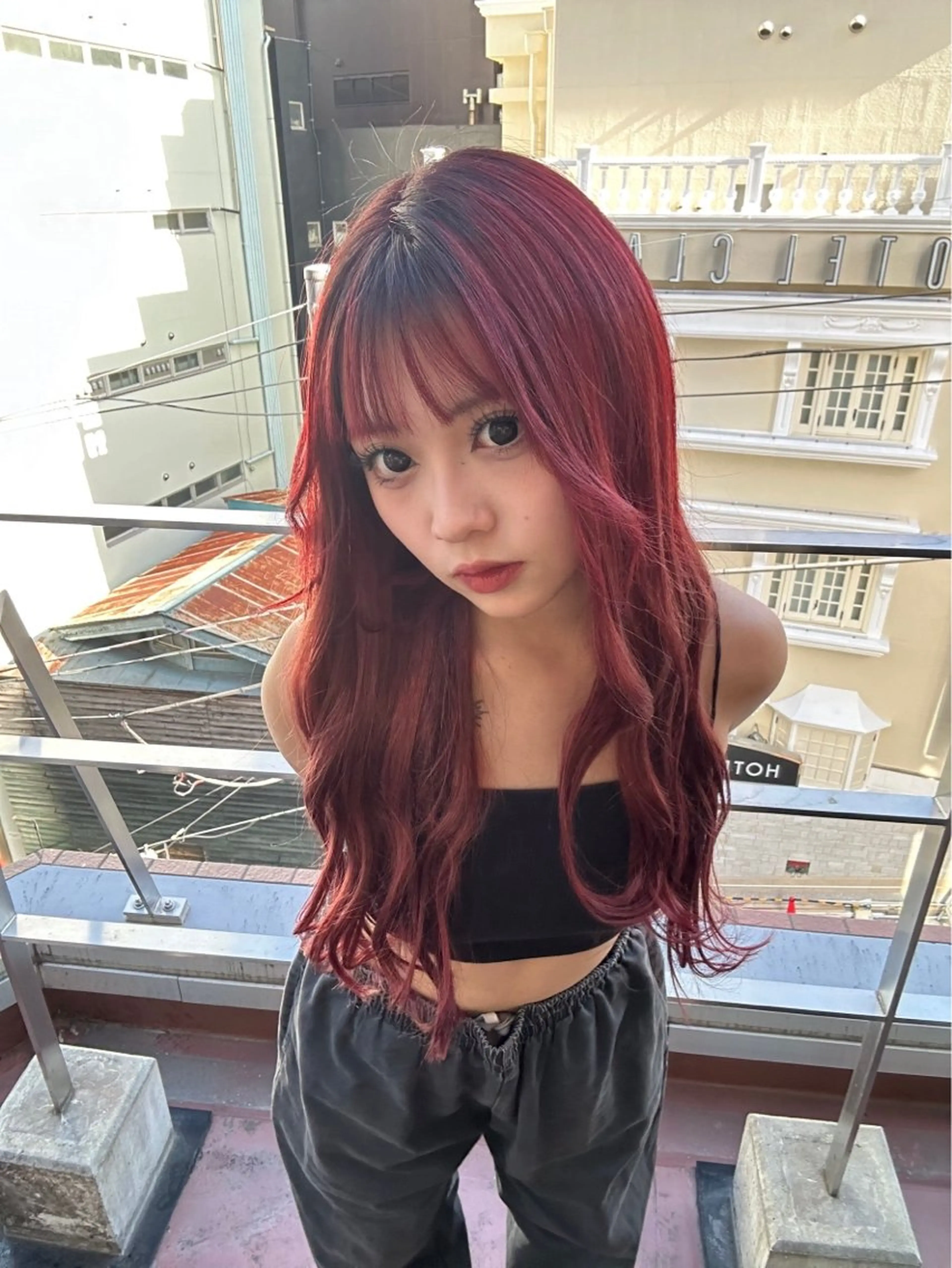 ロング カラー カット ヘアカラー トリートメント 🪽はづき🫧 透明感カラー🪽のヘアスタイル