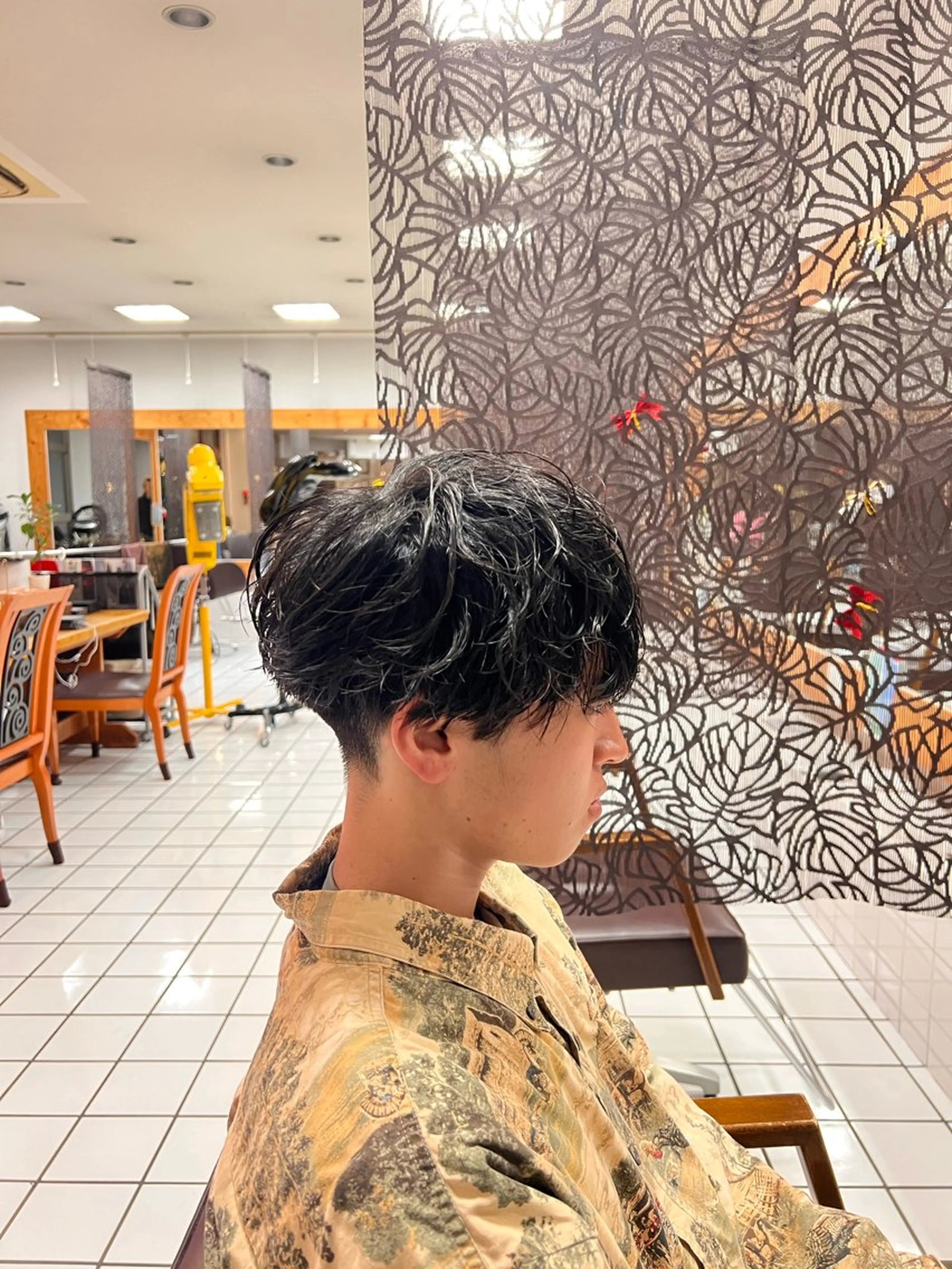 メンズ マッシュ メンズパーマ 波巻きパーマ ヘアアンドメイクsawa 上田本店所属・滝沢 勝利のヘアスタイル