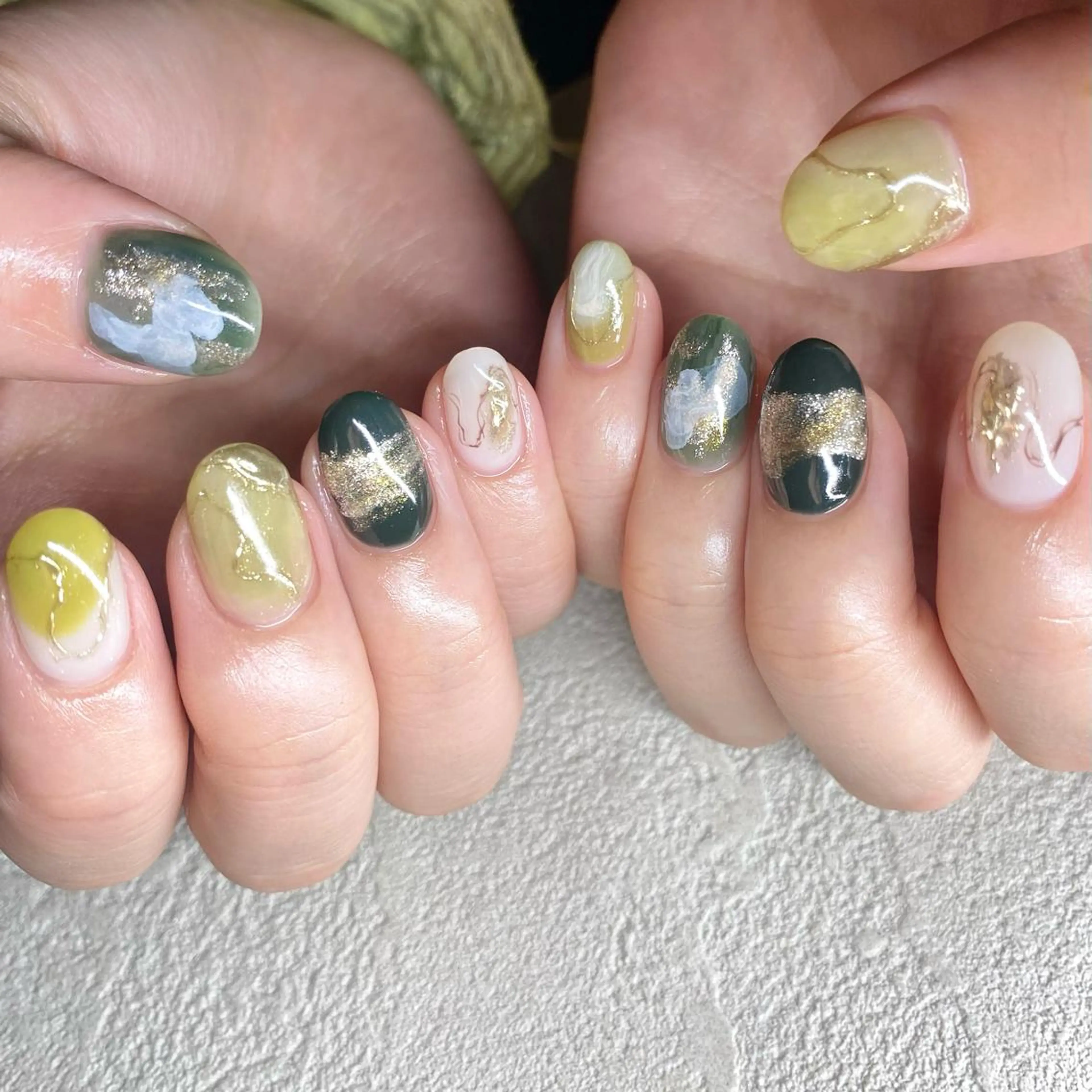 ネイル アートネイル ニュアンスネイル 春ネイル 夏ネイル ハンドネイル 山田 貴子のネイルデザイン