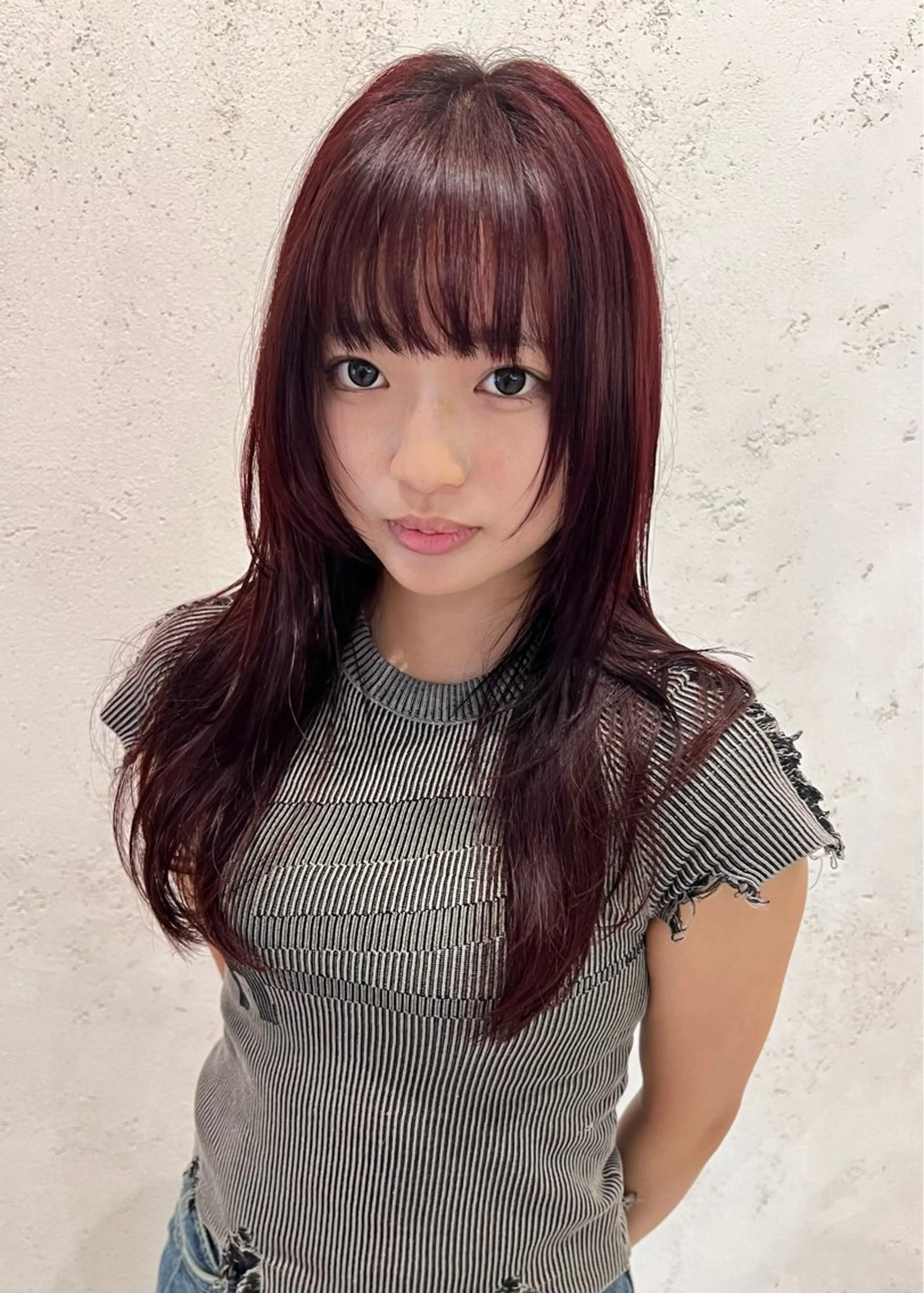 セミロング カラー DEAN所属・KEIGO/パーマ ハイトーン/DEANのヘアスタイル