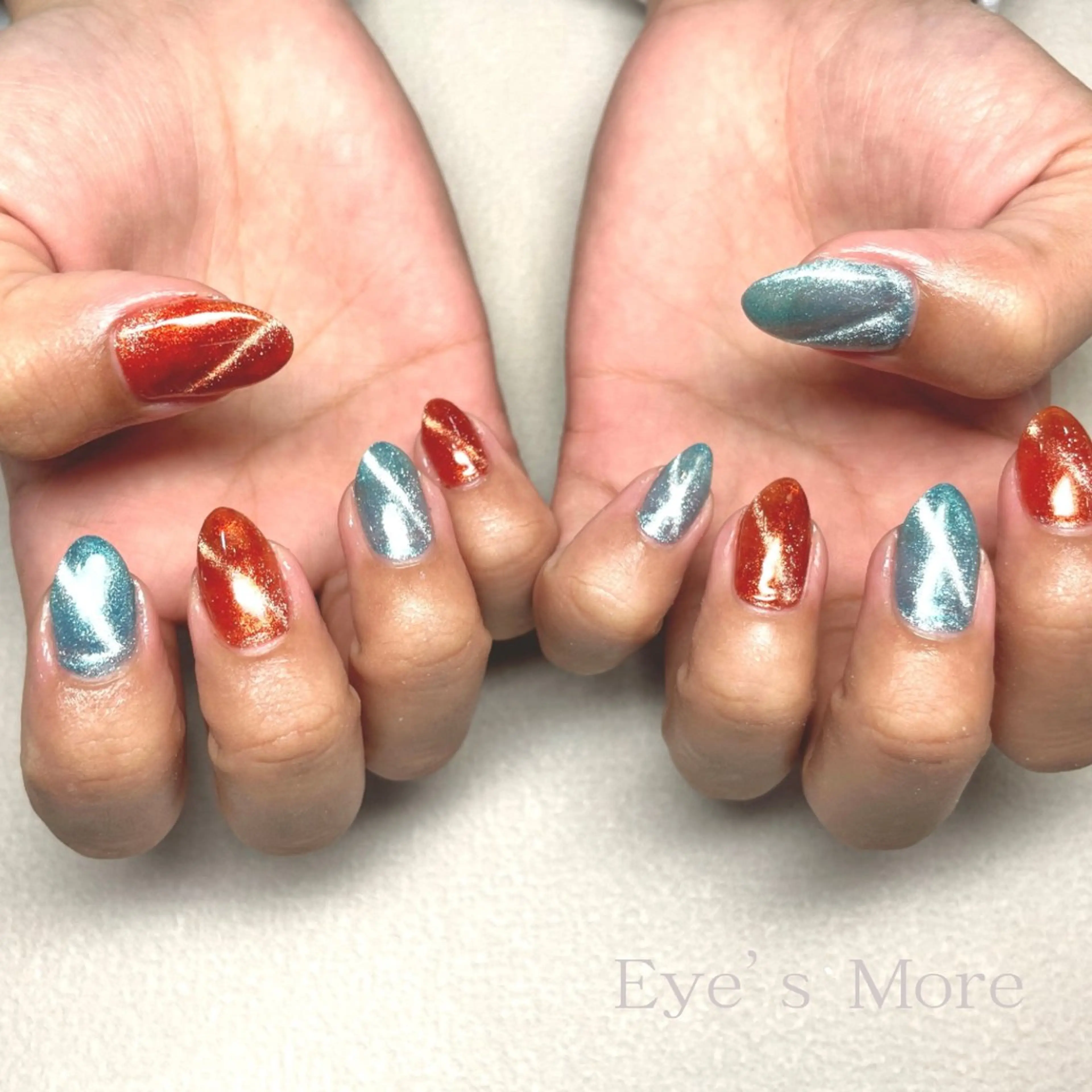 ネイル マグネットネイル ワンカラーネイル Eye’sMore八王子所属・Eyes More/ Yukiのネイルデザイン