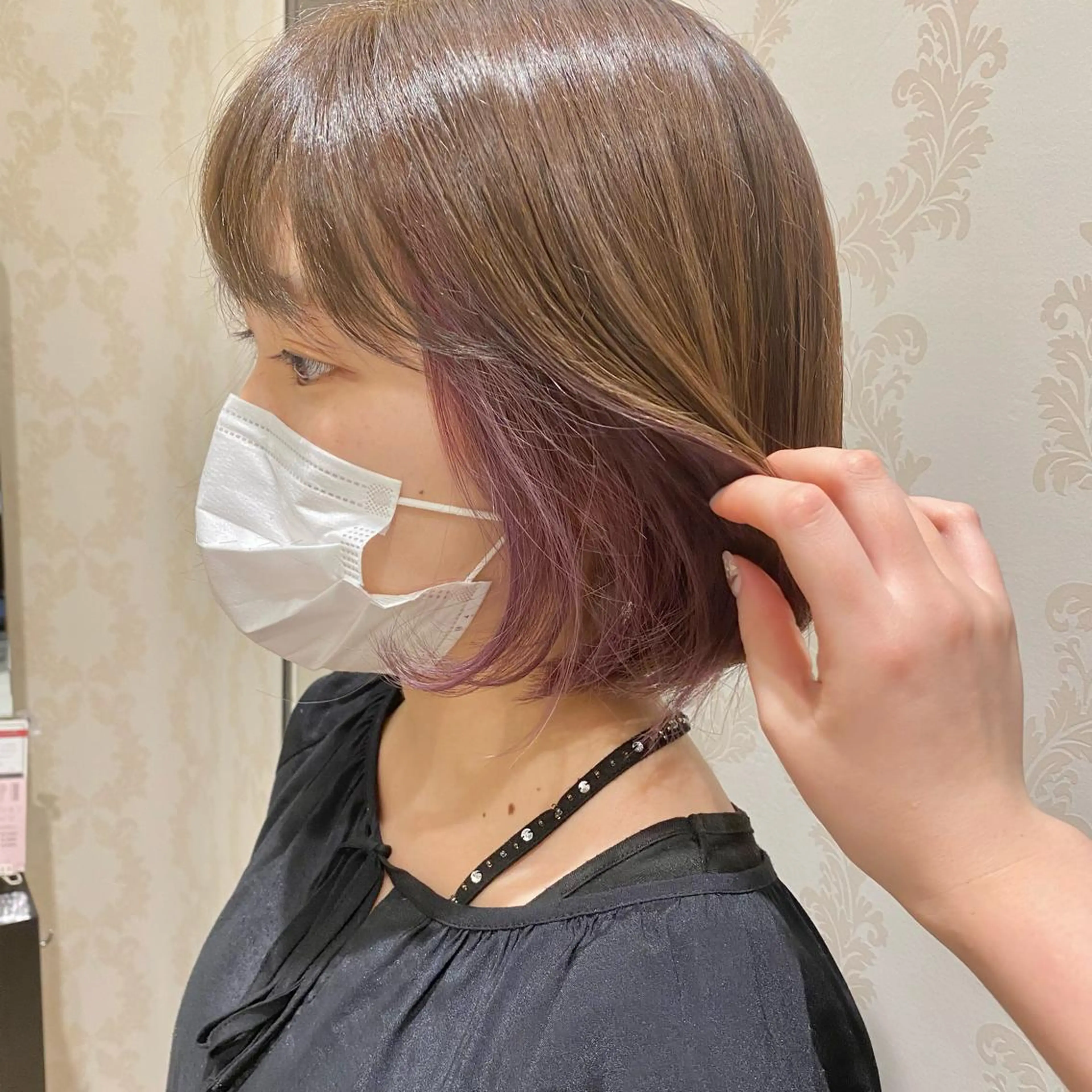 🍒ピアスカラー＋トリートメント🍒の写真