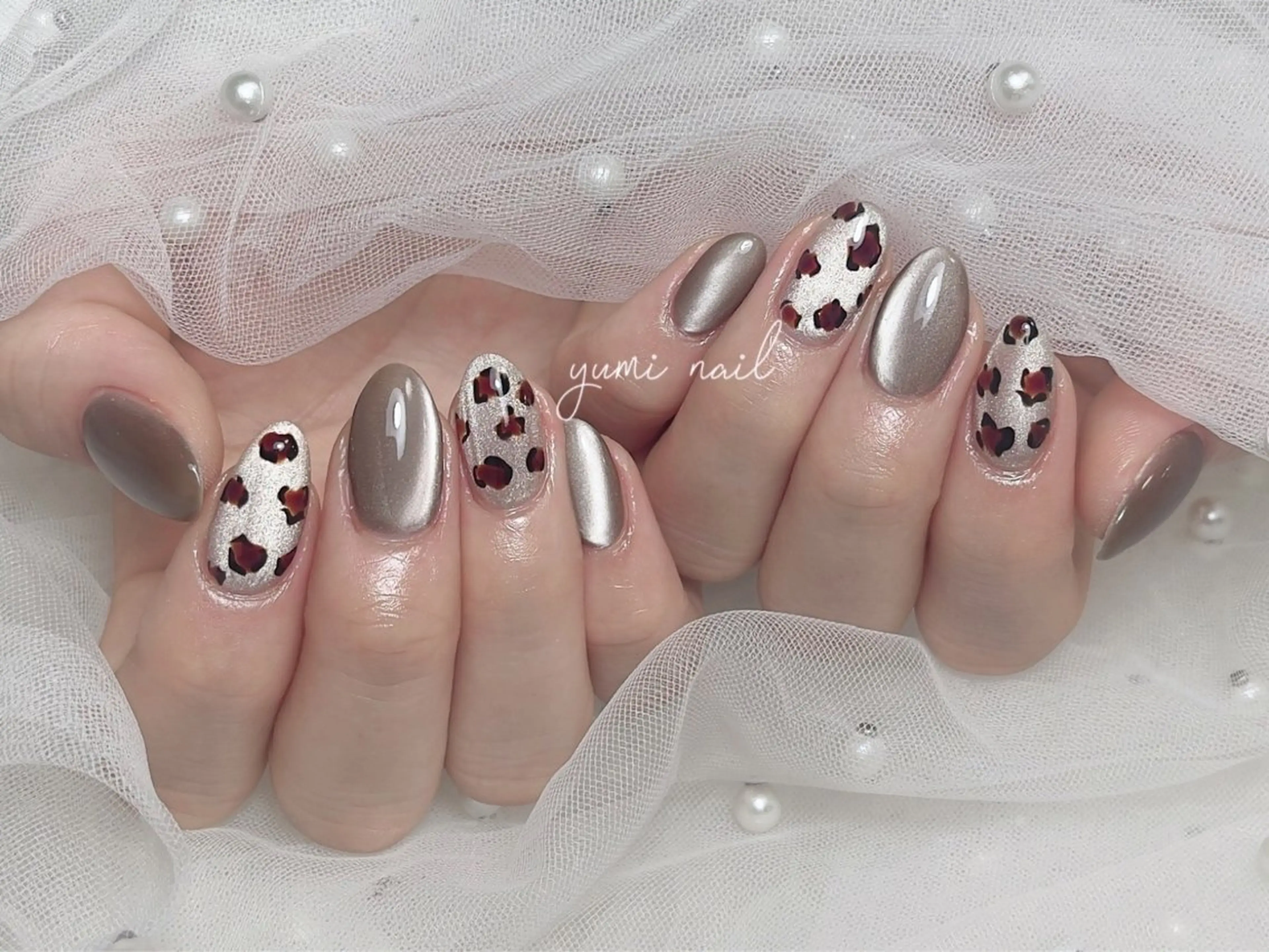 ネイル 𝐲𝐮𝐦𝐢🎀 長さ出しデザイン専門のネイルデザイン
