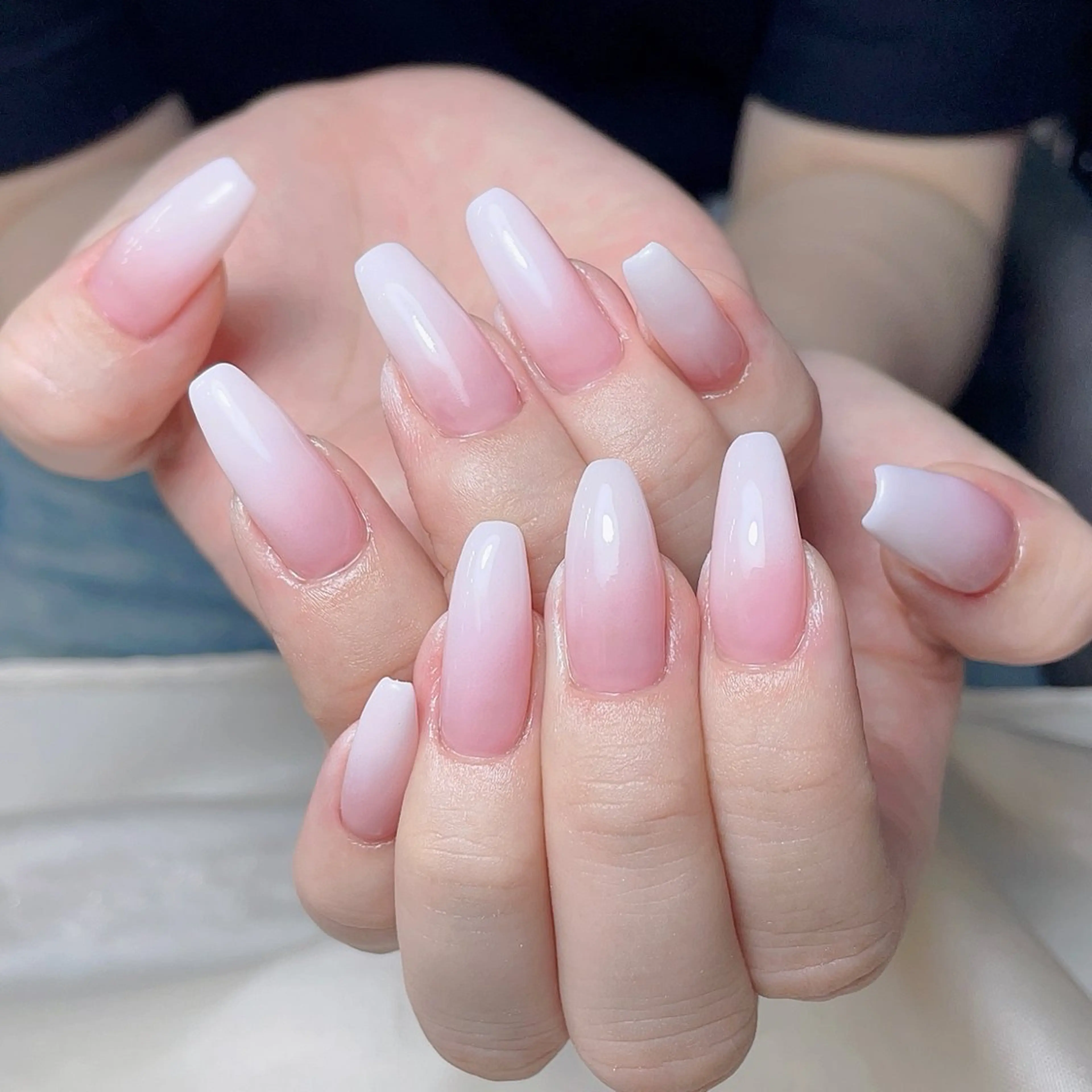 🫧🤍ベビーブーマーネイル🩷『初回ソフトジェルオフ無料』の写真