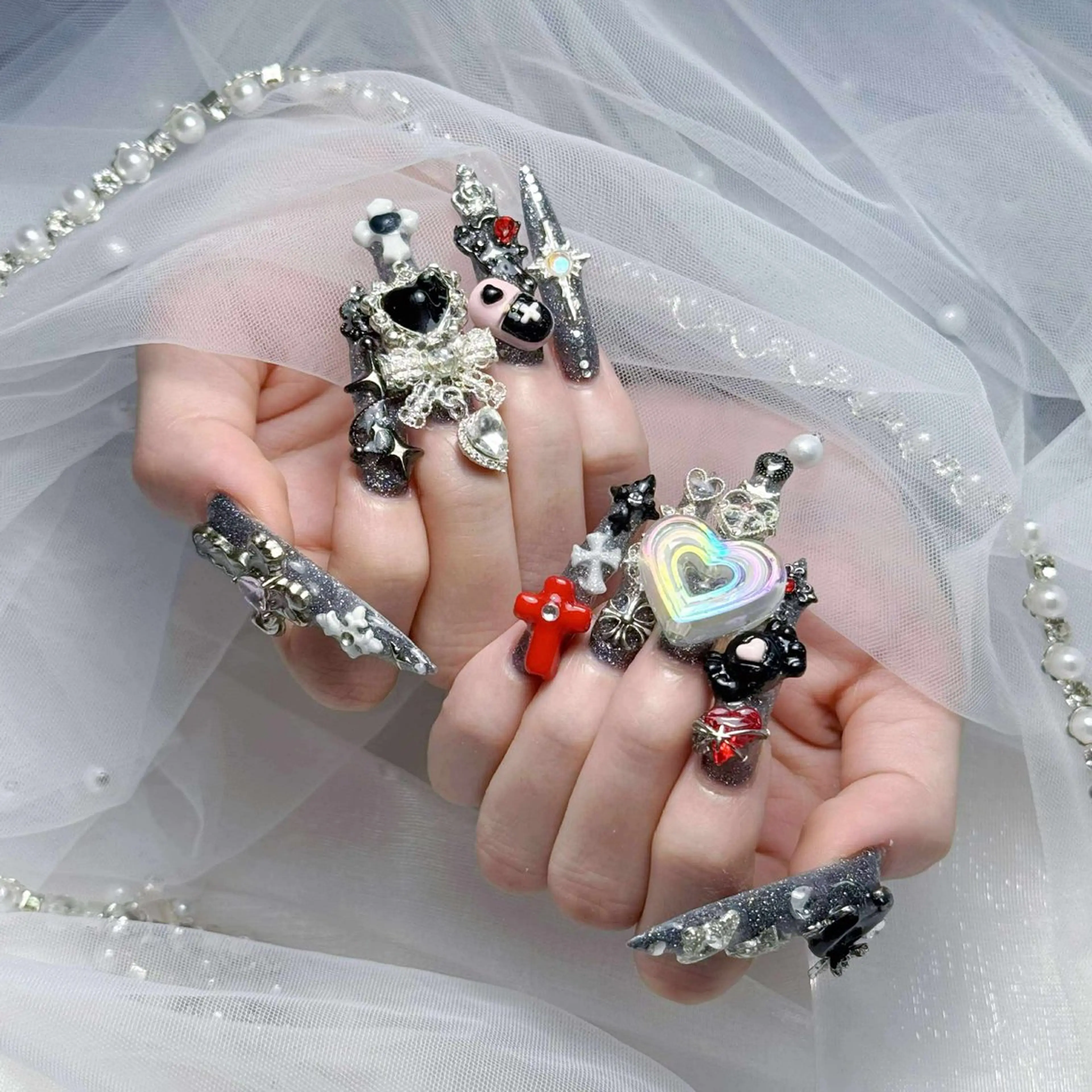 ネイル ハンドネイル ハンドケア Panda chan Novaのネイルデザイン