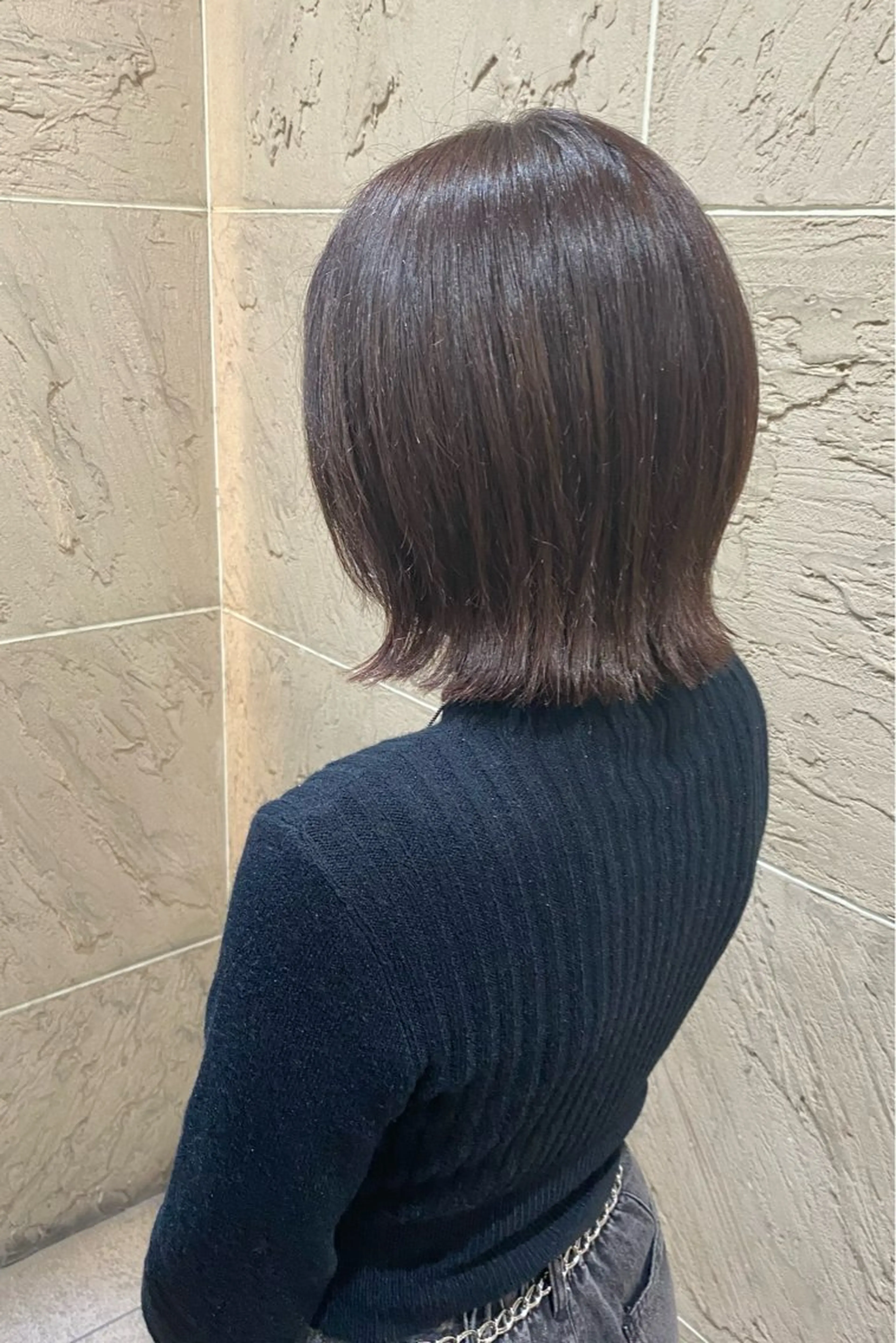 ミディアム カラー 菊地 紗矢のヘアスタイル