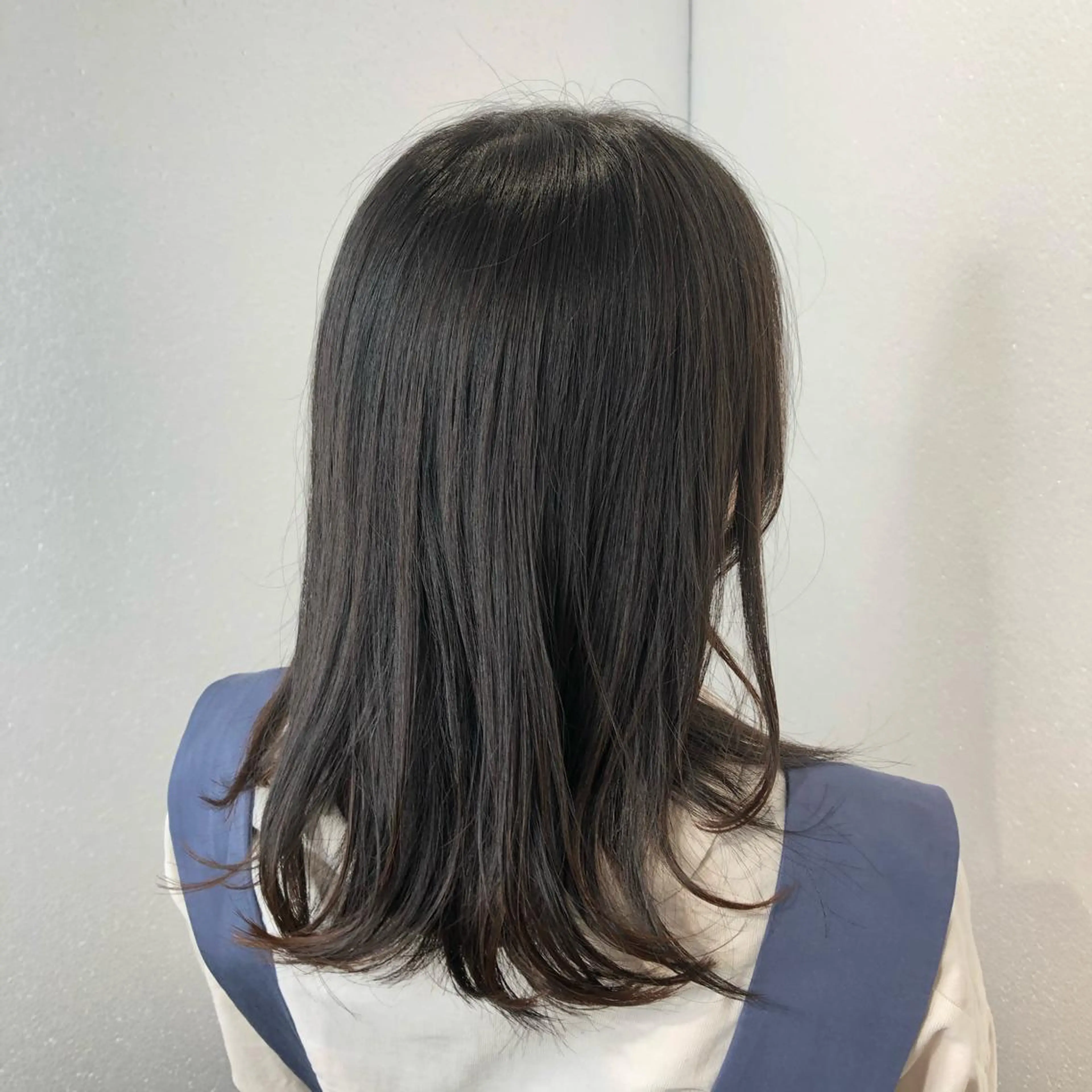 セミロング カット トリートメント ヘアケアは お任せ✨✨中田早紀のヘアスタイル