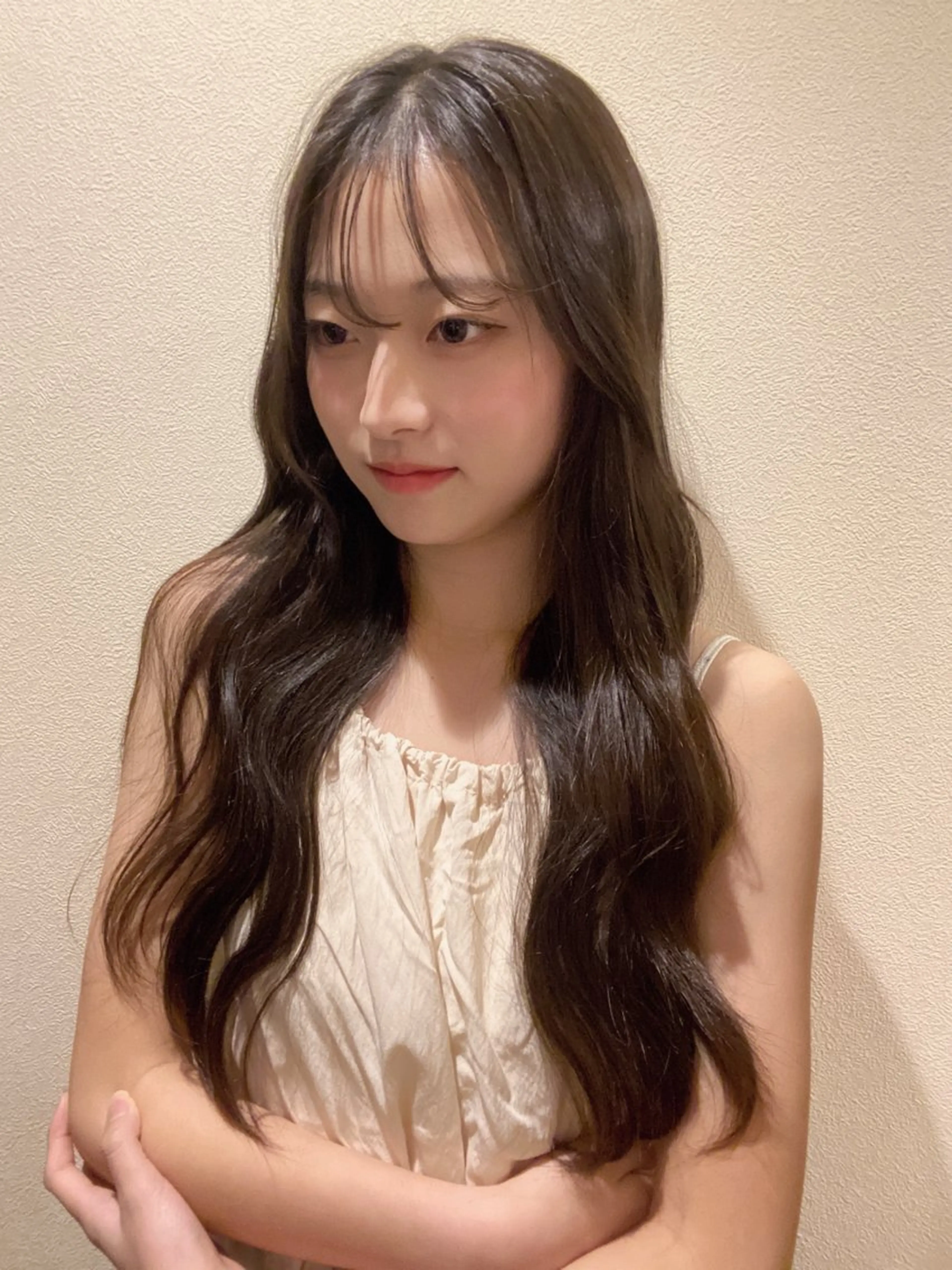 ロング カラー 透明感カラー 韓国風ヘア ヘアカラー トリートメント 韓国風透明感カラー／ Natsumiのヘアスタイル