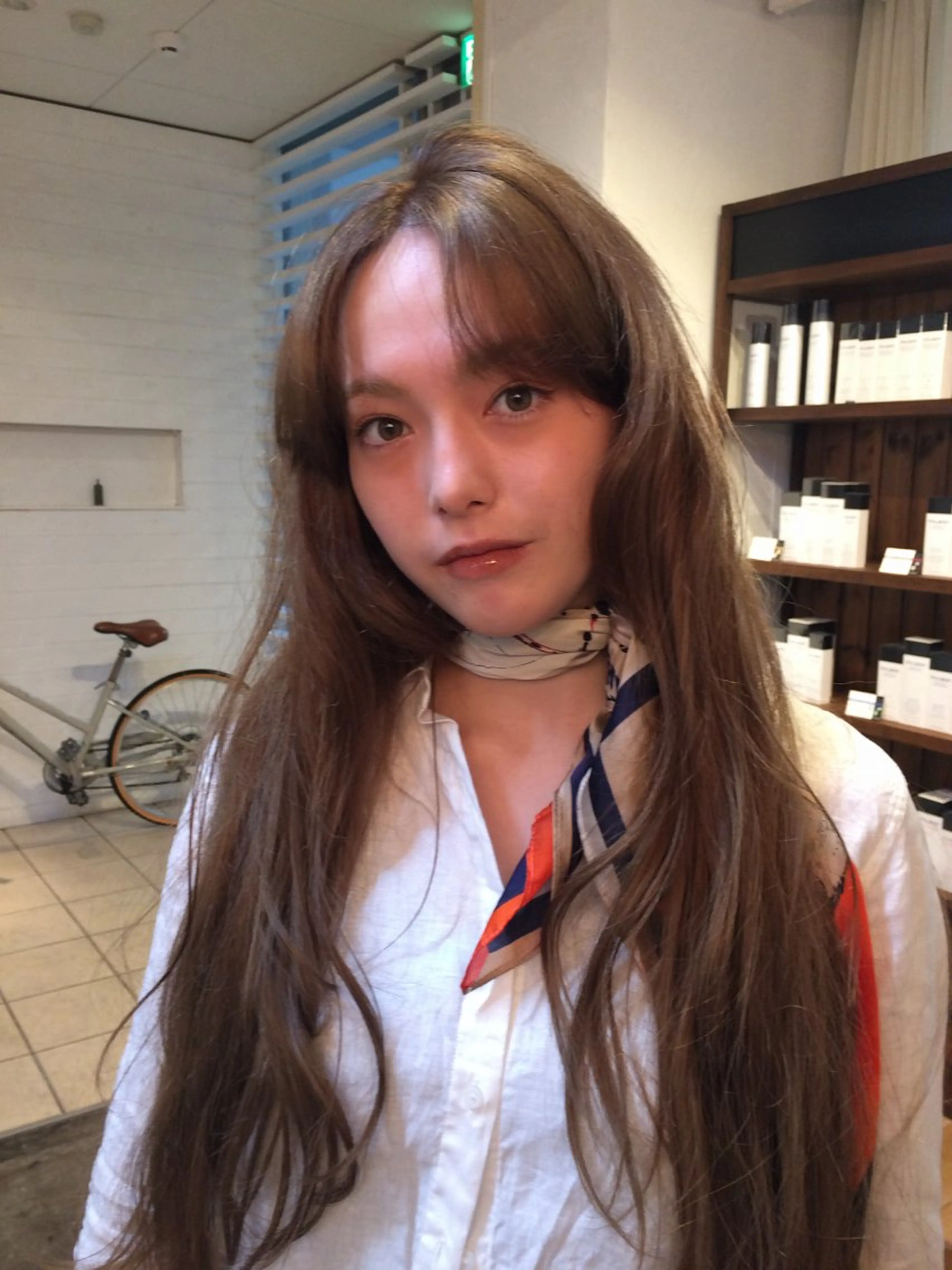 ロング カラー ブリーチ CRAFT HAIR DESIGN所属・ミナ /海外スタイルのヘアスタイル