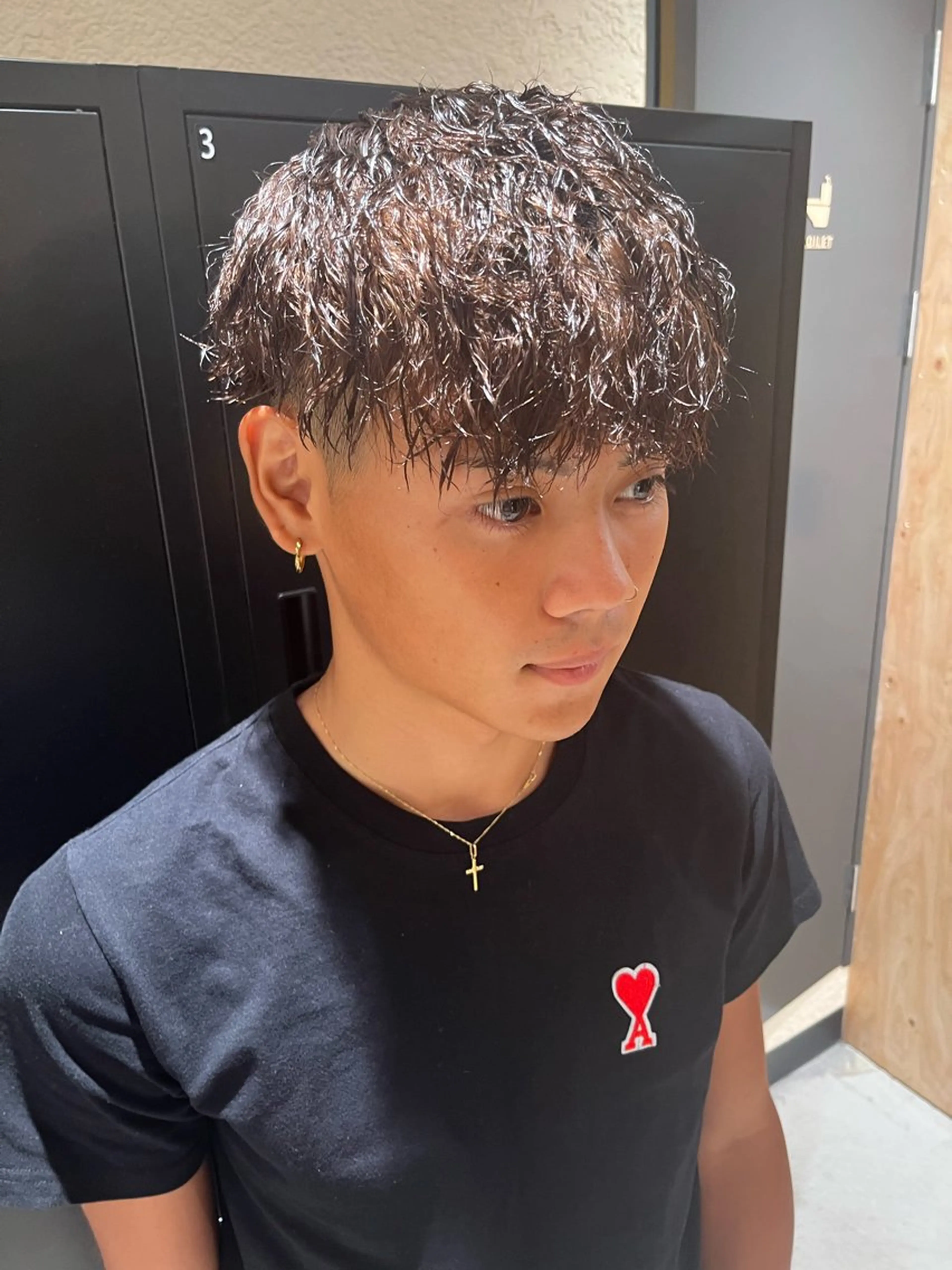 パーマ メンズ カット パーマ 🏅EIGHT難波/ 【店長】タモツのヘアスタイル