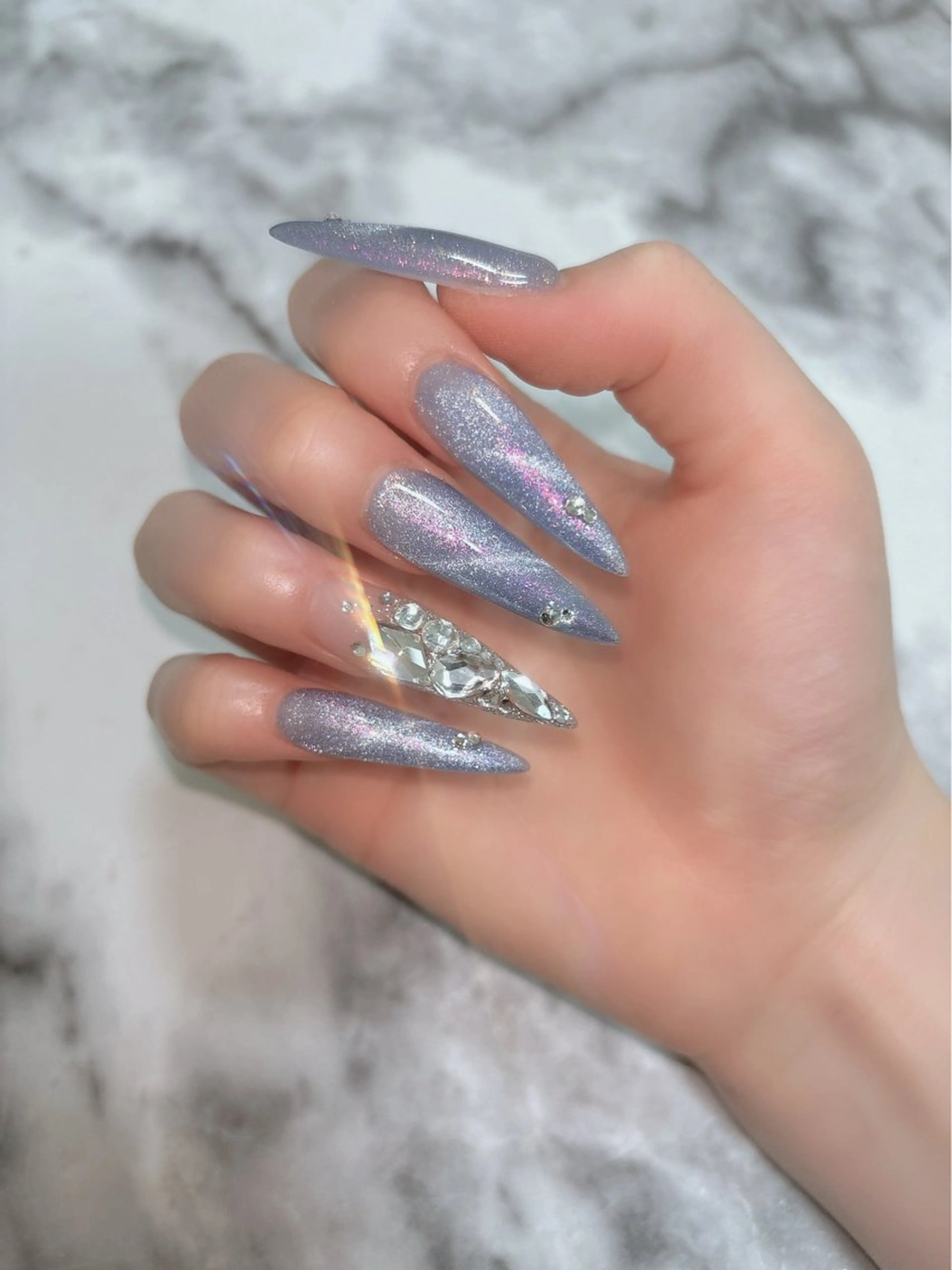 ネイル ロングネイル ハンドネイル salon de belnetta所属・kayo 💅のネイルデザイン