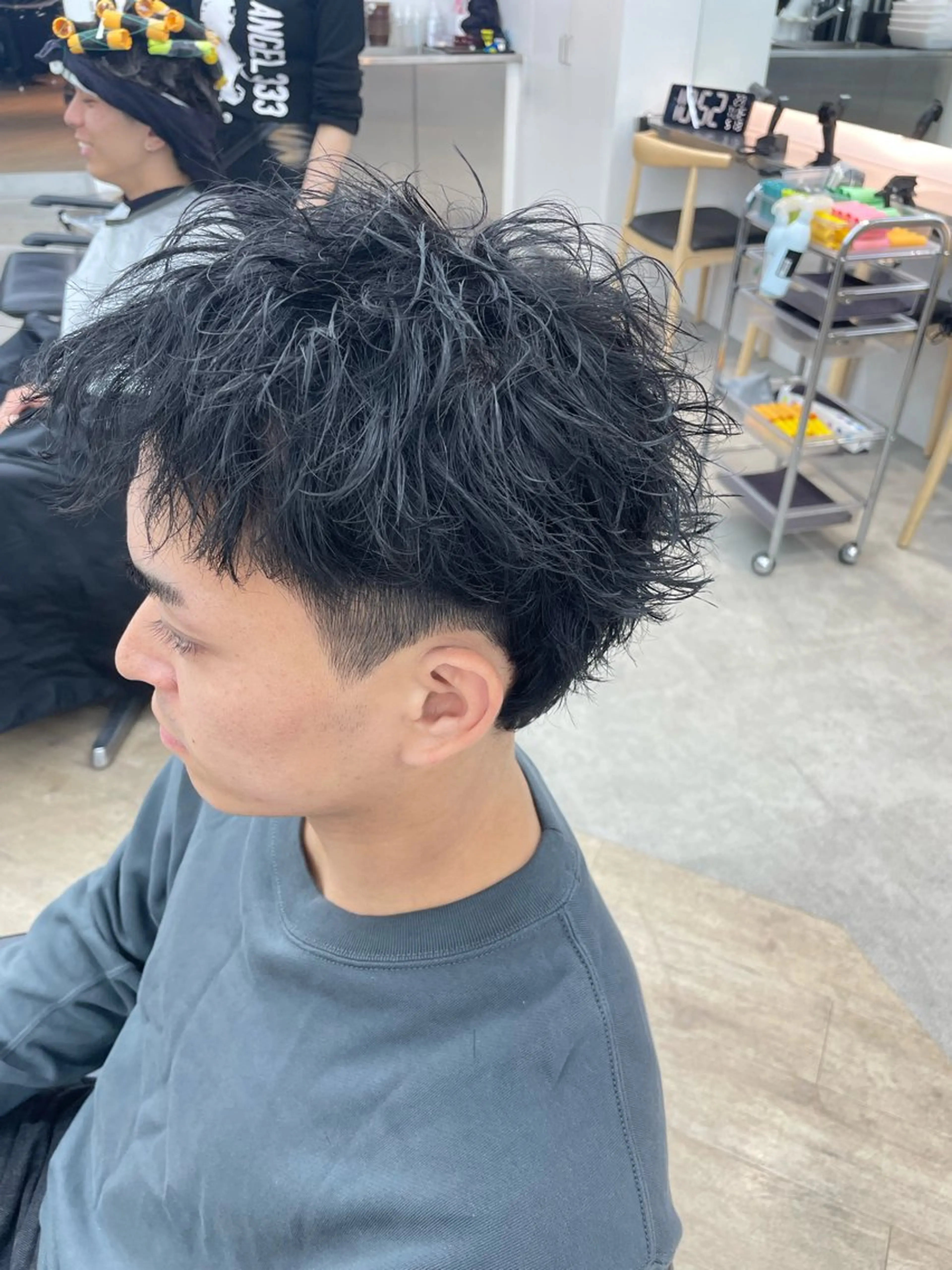 パーマ メンズ カット パーマ メンズ/シャドウ/ 波巻き/kyogoのヘアスタイル