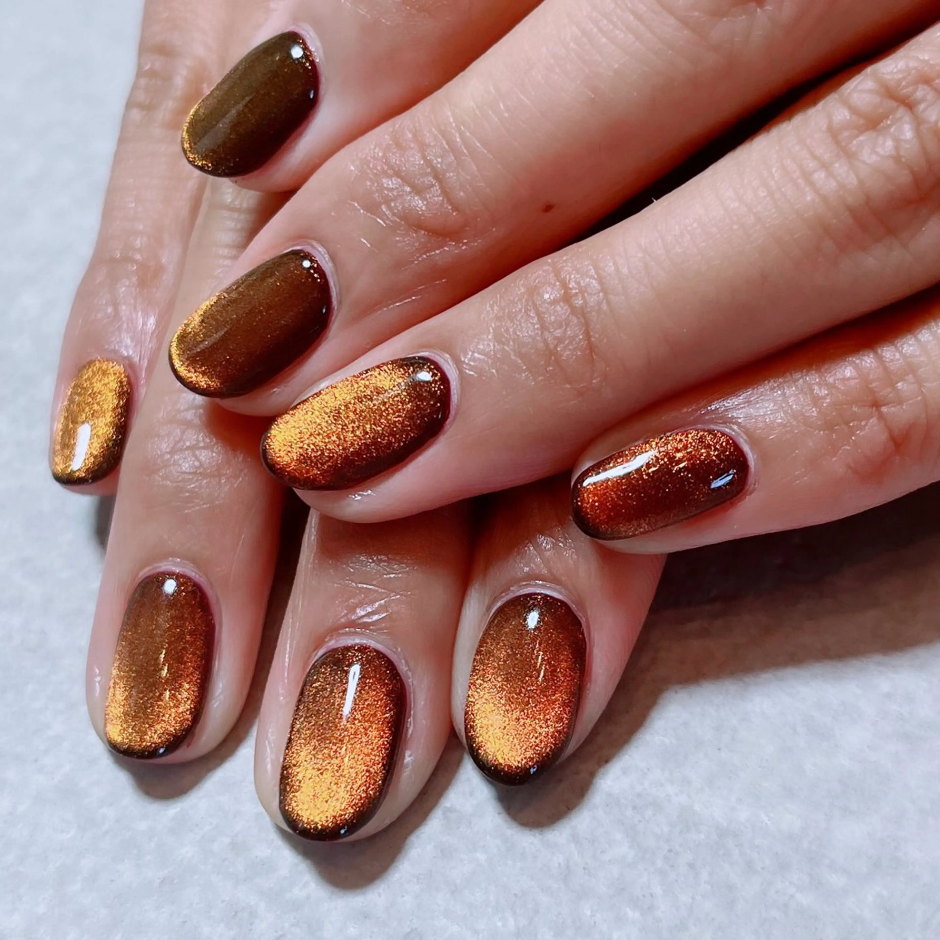 ネイル マグネットネイル ワンカラーネイル ハンドネイル ruirui.naildesign所属・RUI ☆のネイルデザイン