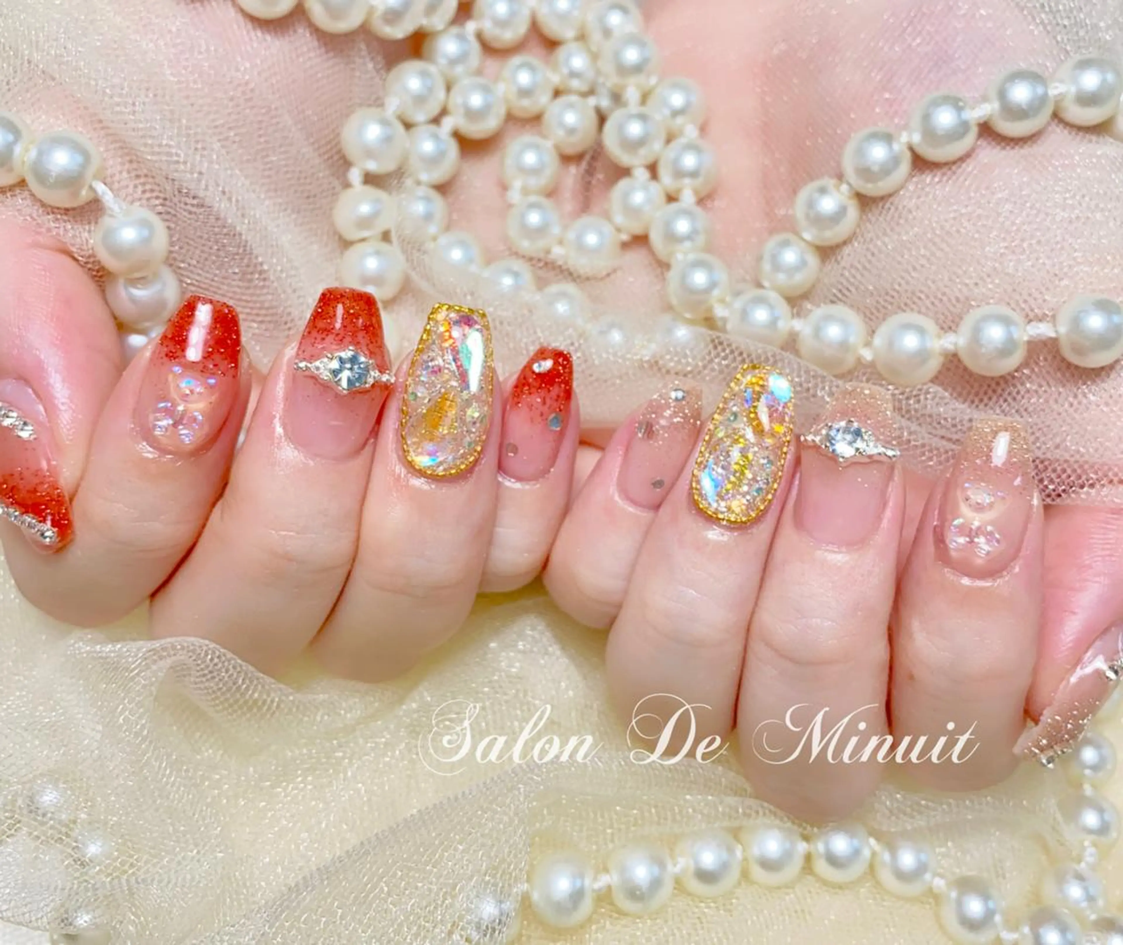 キッズ ハンドネイル ハンドケア Momo 🤍のネイルデザイン