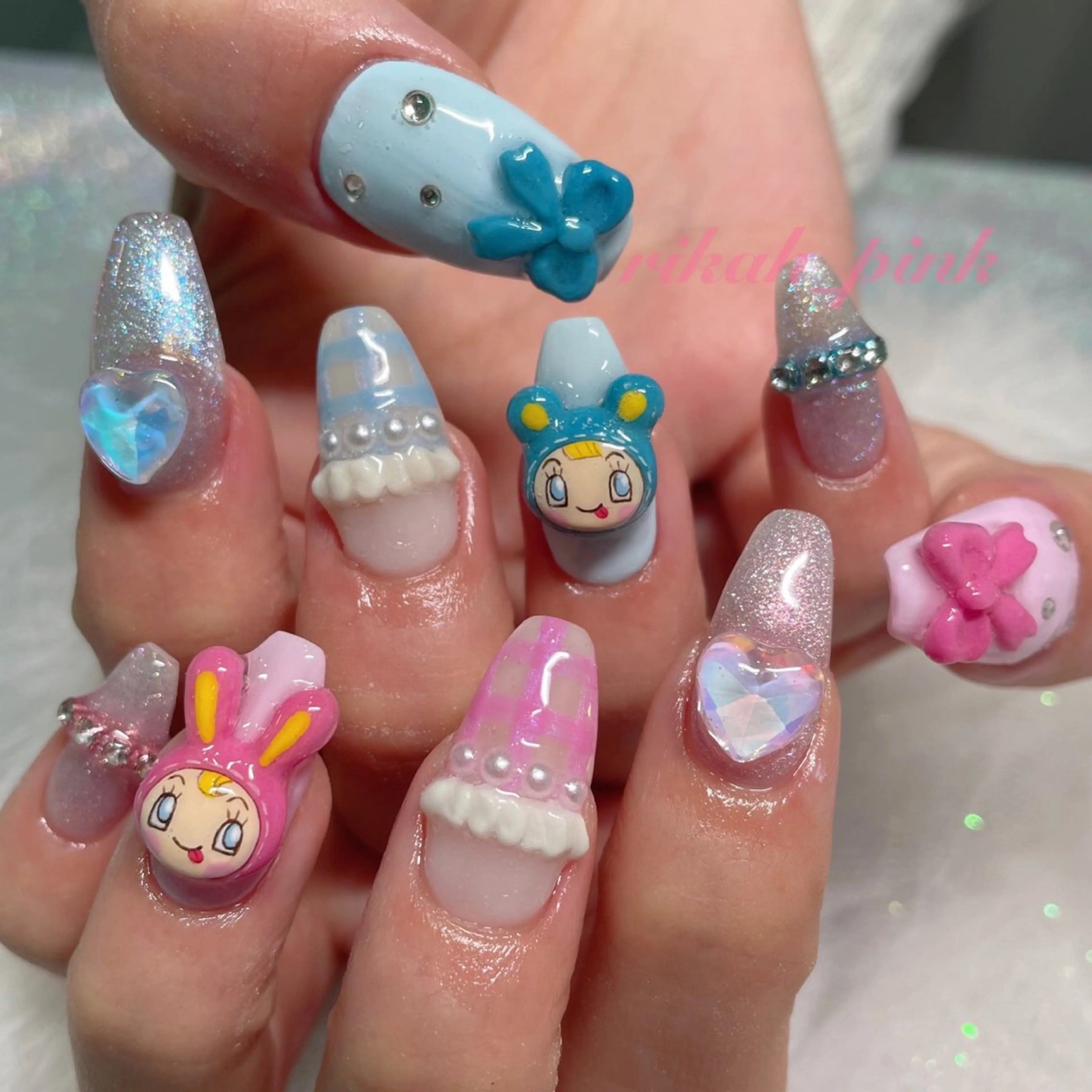 ネイル アートネイル ジェルネイル GO TODAY シェアサロン 新宿Gratia所属・rika.H🦋 個性派スカルプネイルのネイルデザイン